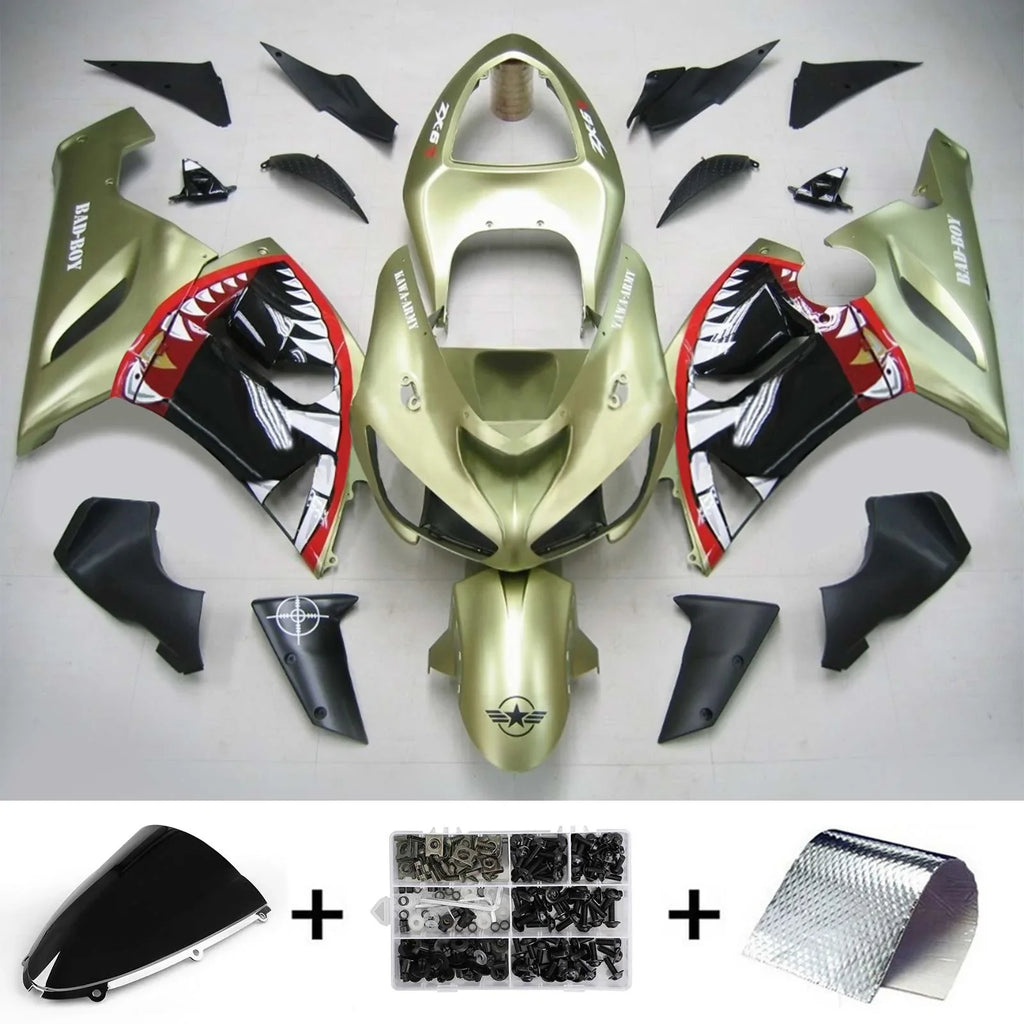 Amotopart Verkleidungsset für Kawasaki ZX6R 636 2005-2006 Generic