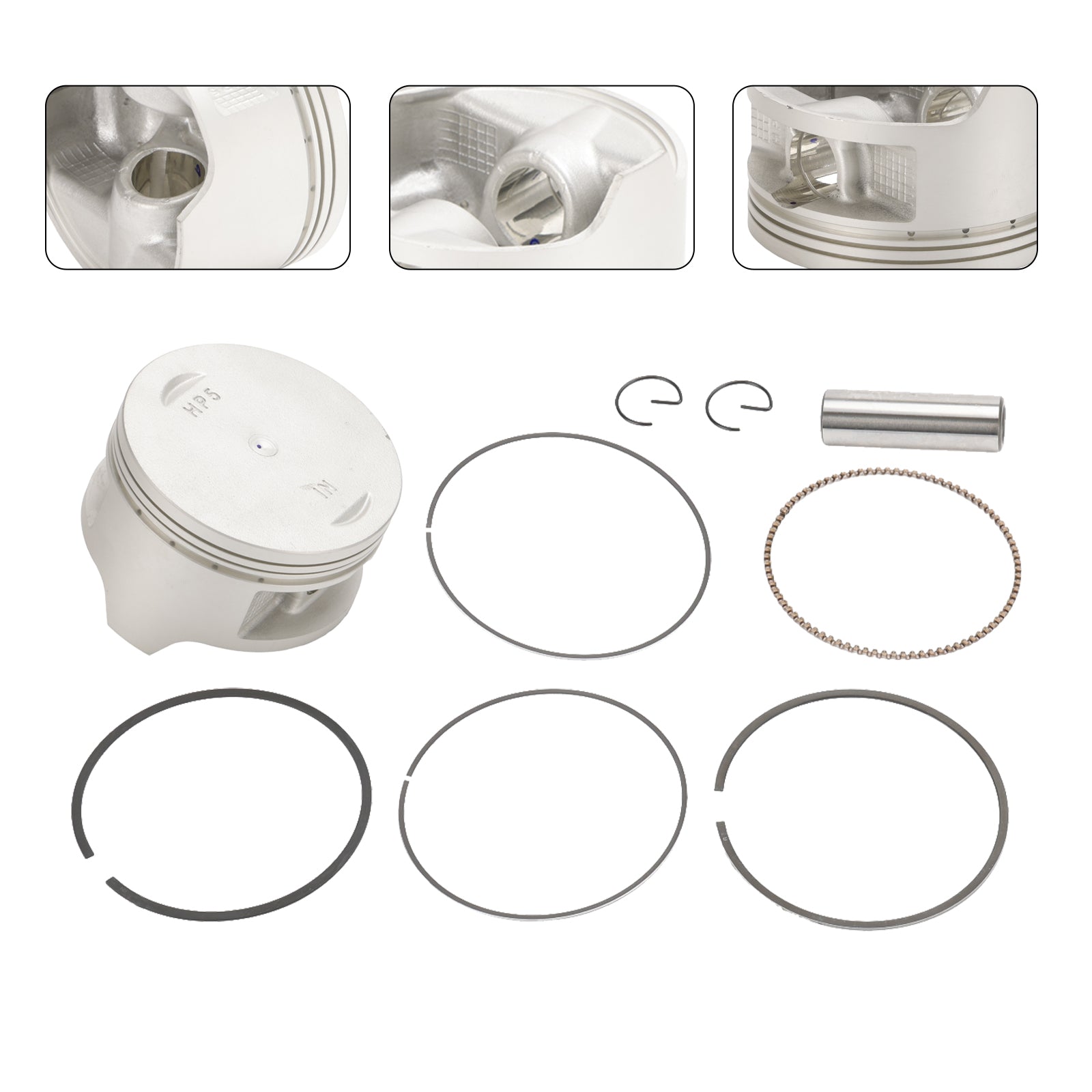 Kit de reconstrucción de segmentos de pistón Honda Rancher Trx420 2007-2018, diámetro estándar 86,5 mm