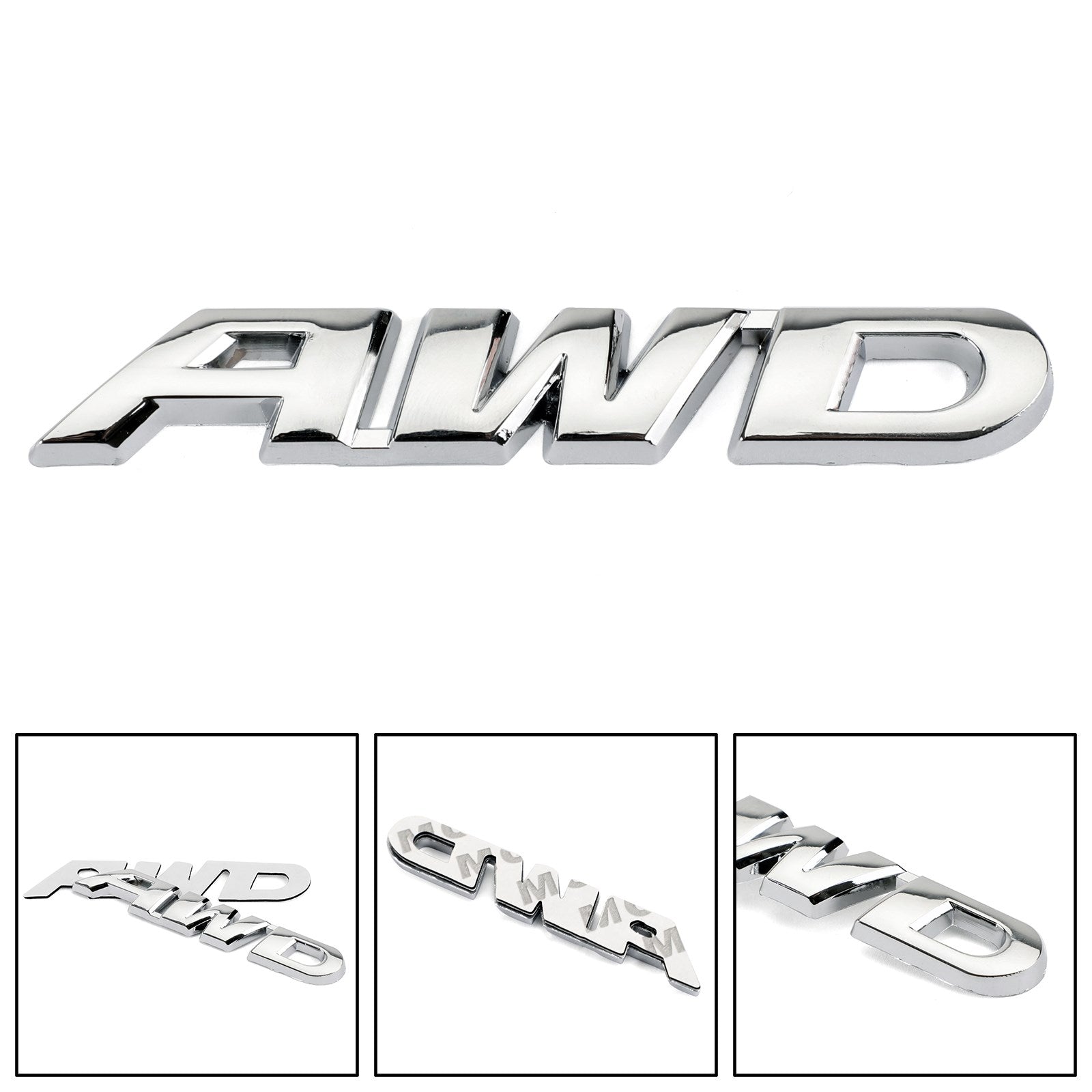 AWD Word Letter Metal Car Truck Sticker Emblem Badge Calcomanía Auto Car Generic 