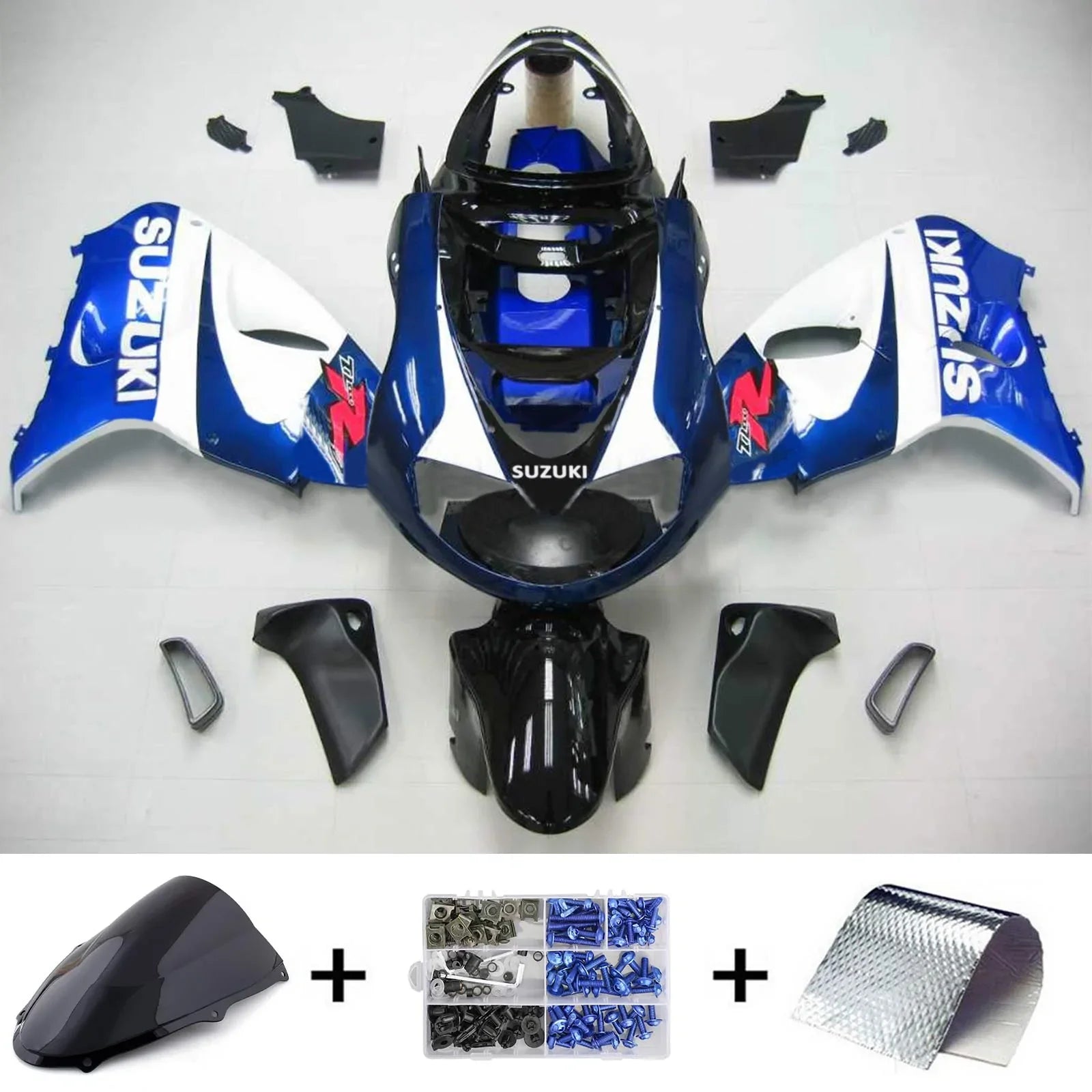 Amotopart Suzuki TL1000R 1998-2003 Kit Carénage Carrosserie Plastique ABS