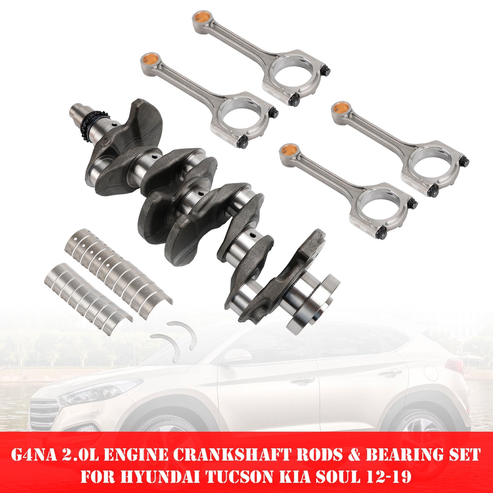 Set di aste e cuscinetti dell'albero motore Hyundai Sonata (YF) (2014) G4NA 2.0L