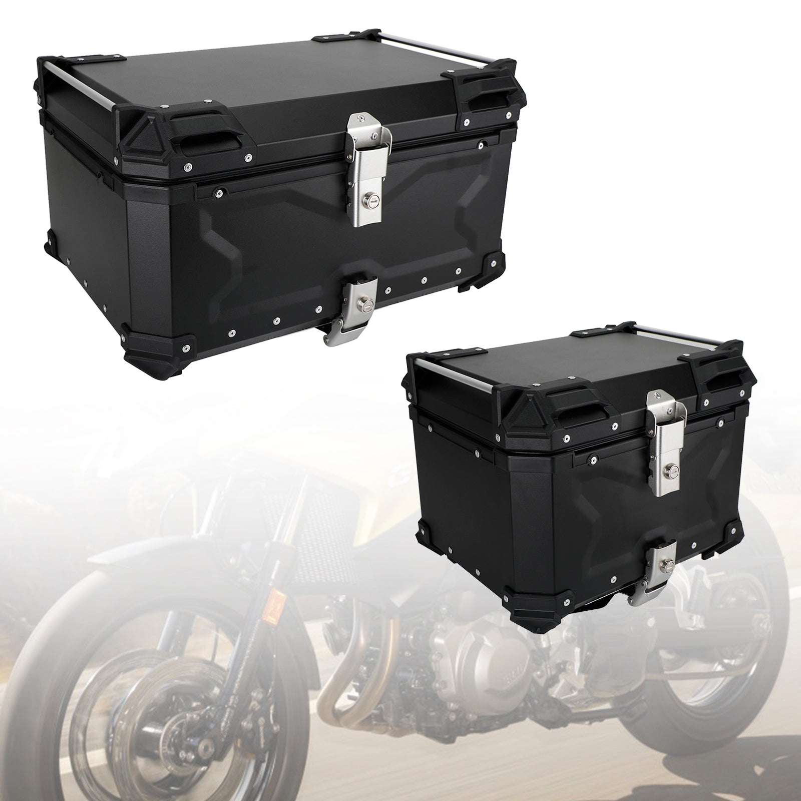 Bmw R 1200 1250GS F750GS 65L Universelle Tail Box Case Top Bagages Box Pack Coffre