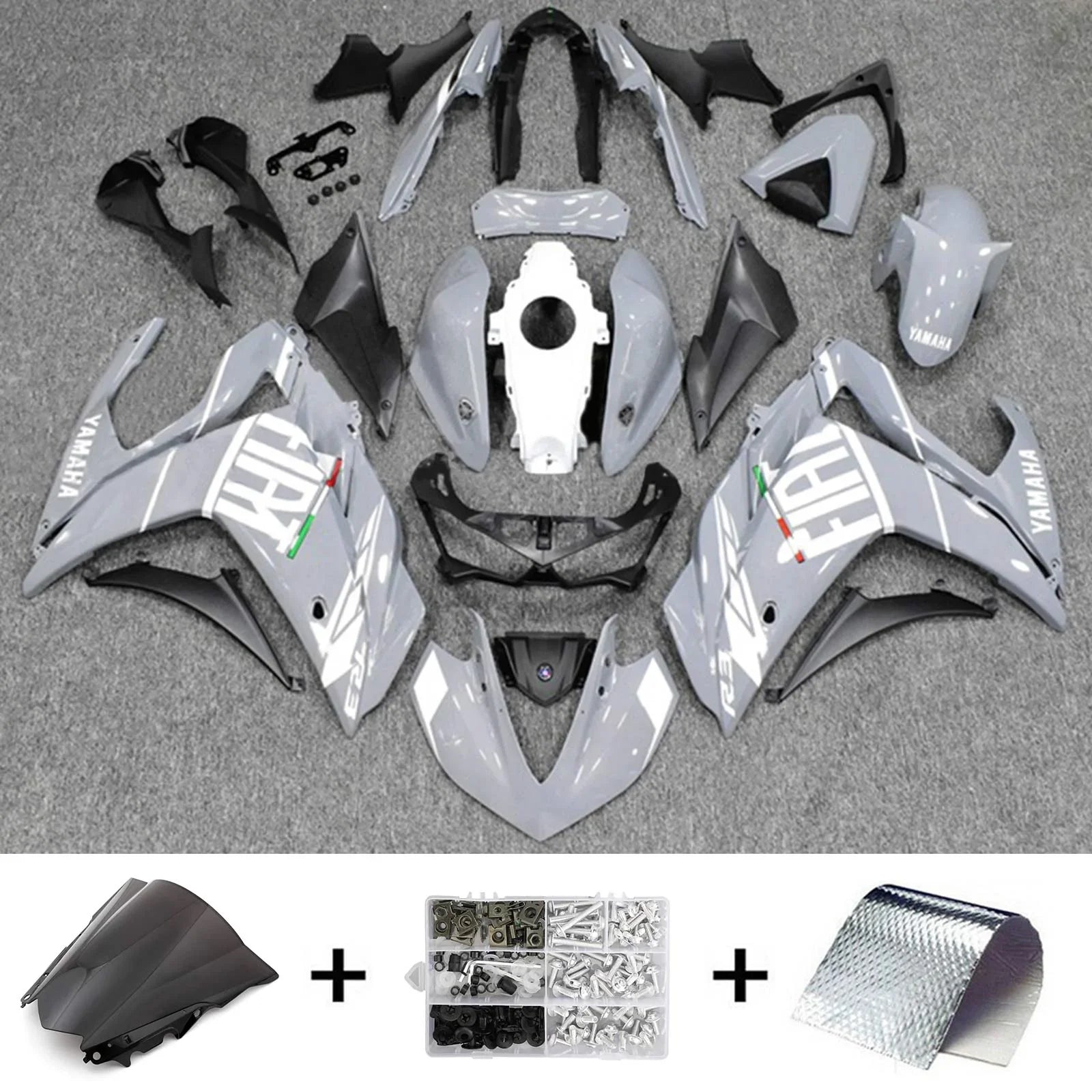 Kit de carénage Amotopart pour Yamaha YZF-R3 2014-2018 R25 2015-2017 générique
