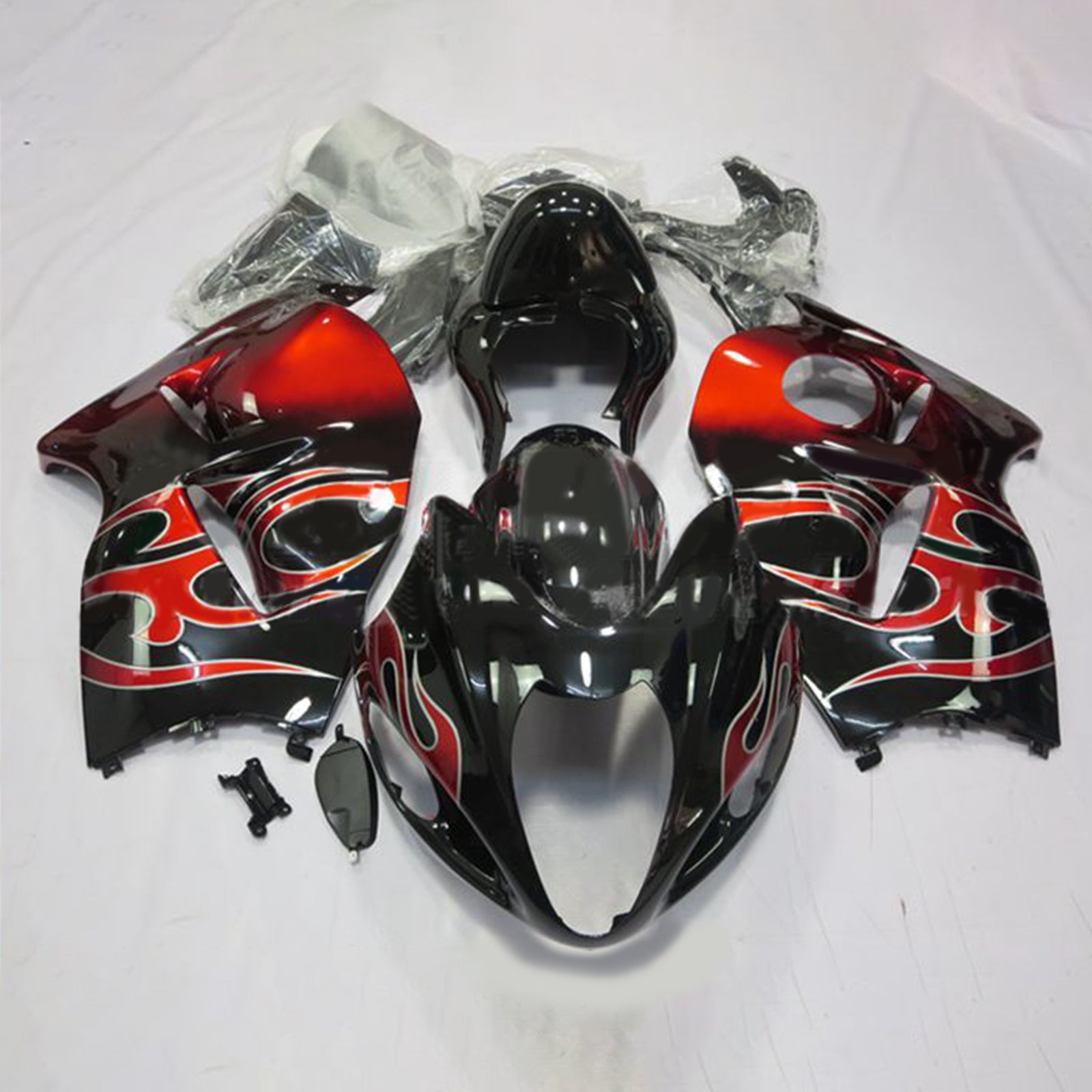 Amotopart Suzuki Hayabusa GSX1300R 1999-2007 Kit de carénage carrosserie plastique ABS