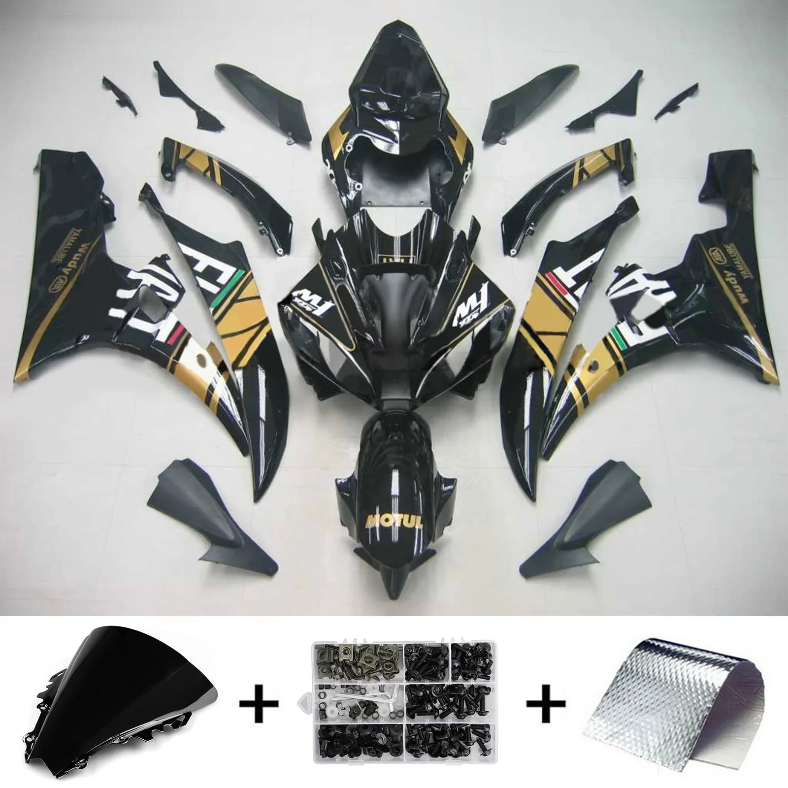 Kit Carenado Amotopart para Yamaha YZF 600 R6 2006-2007 Genérico