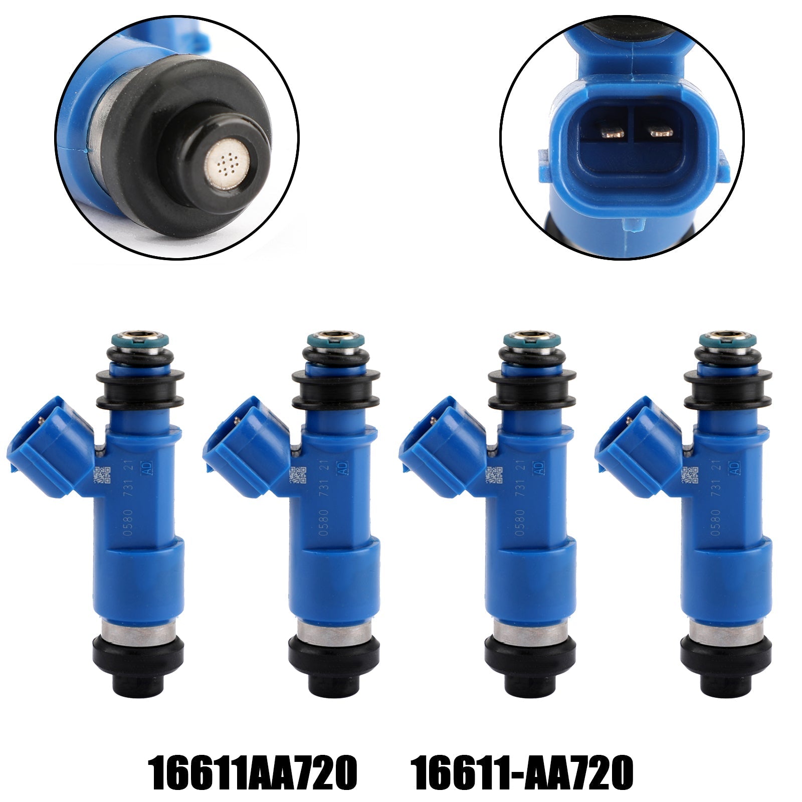 4 pièces bleu foncé 565cc injecteurs de carburant pour WRX/STI 16611-AA720 2.5L générique