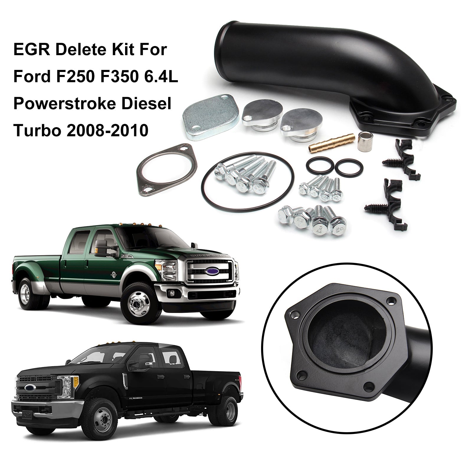 Kit de eliminación de EGR para Ford F250 F350 6.4L Powerstroke Diesel Turbo 2008-2010 Genérico