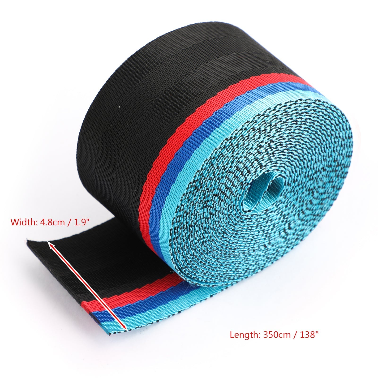 Ceinture de sécurité de voiture Sangle Polyester Seat Lap Sangle de sécurité en nylon rétractable 3.5M Générique