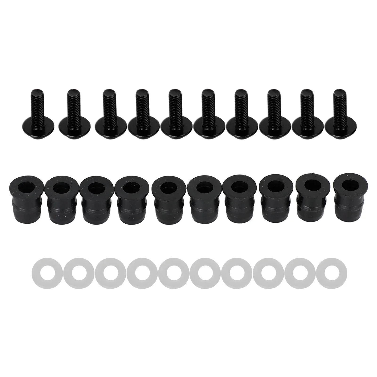 Kit de 10 rondelles de boulon à vis en aluminium M5x16mm pour pare-vent de moto générique
