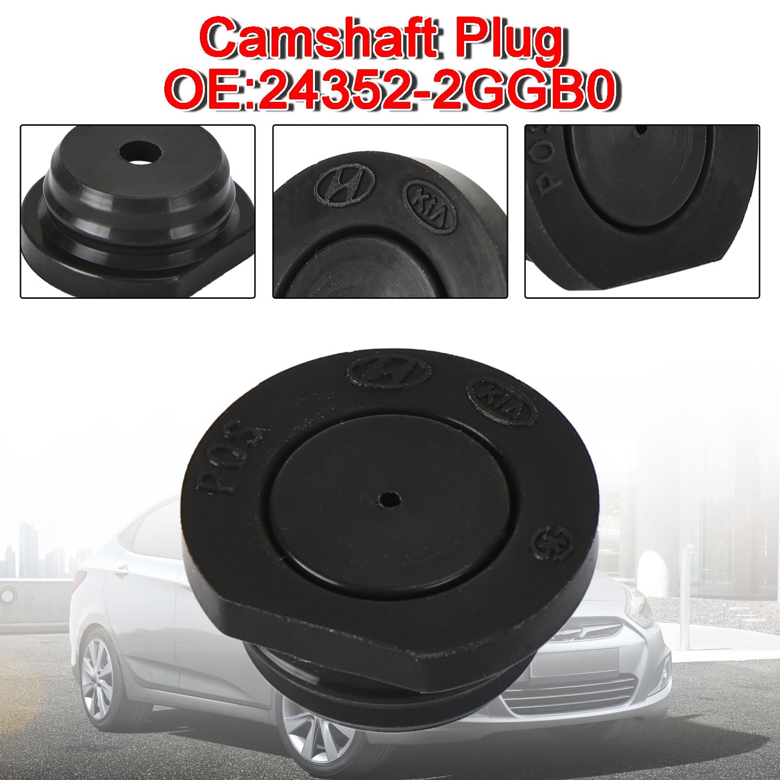 24352-2GGB0 24352-2GGA0 Uusi nokka-akselin suojus Kialle Hyundai Mustalle