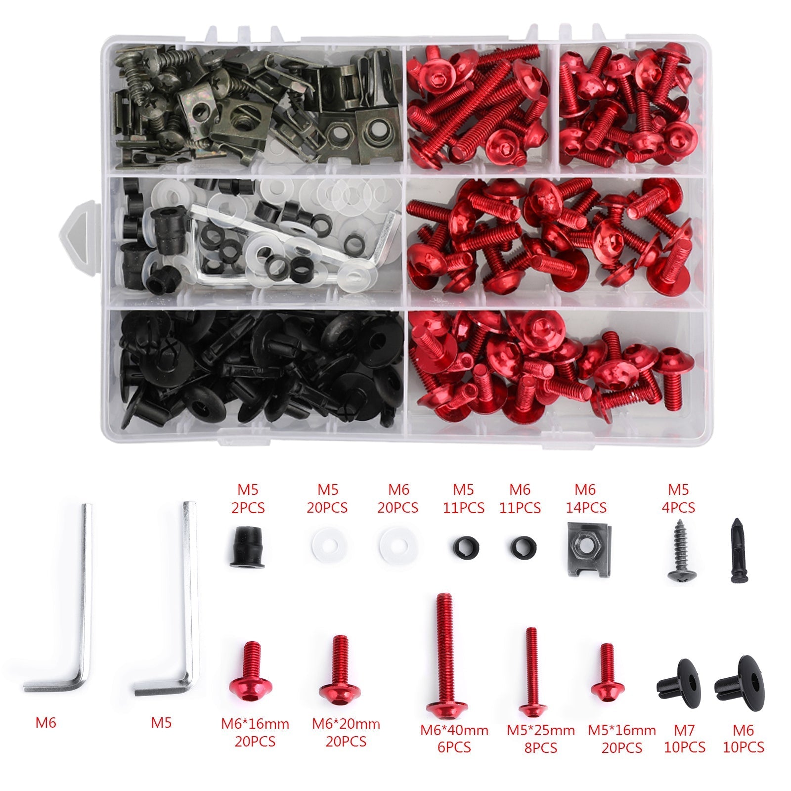 Kit plastica iniezione Amotopart carenatura rosso opaco per Suzuki GSXR600/750 2008 2009 2010 generico