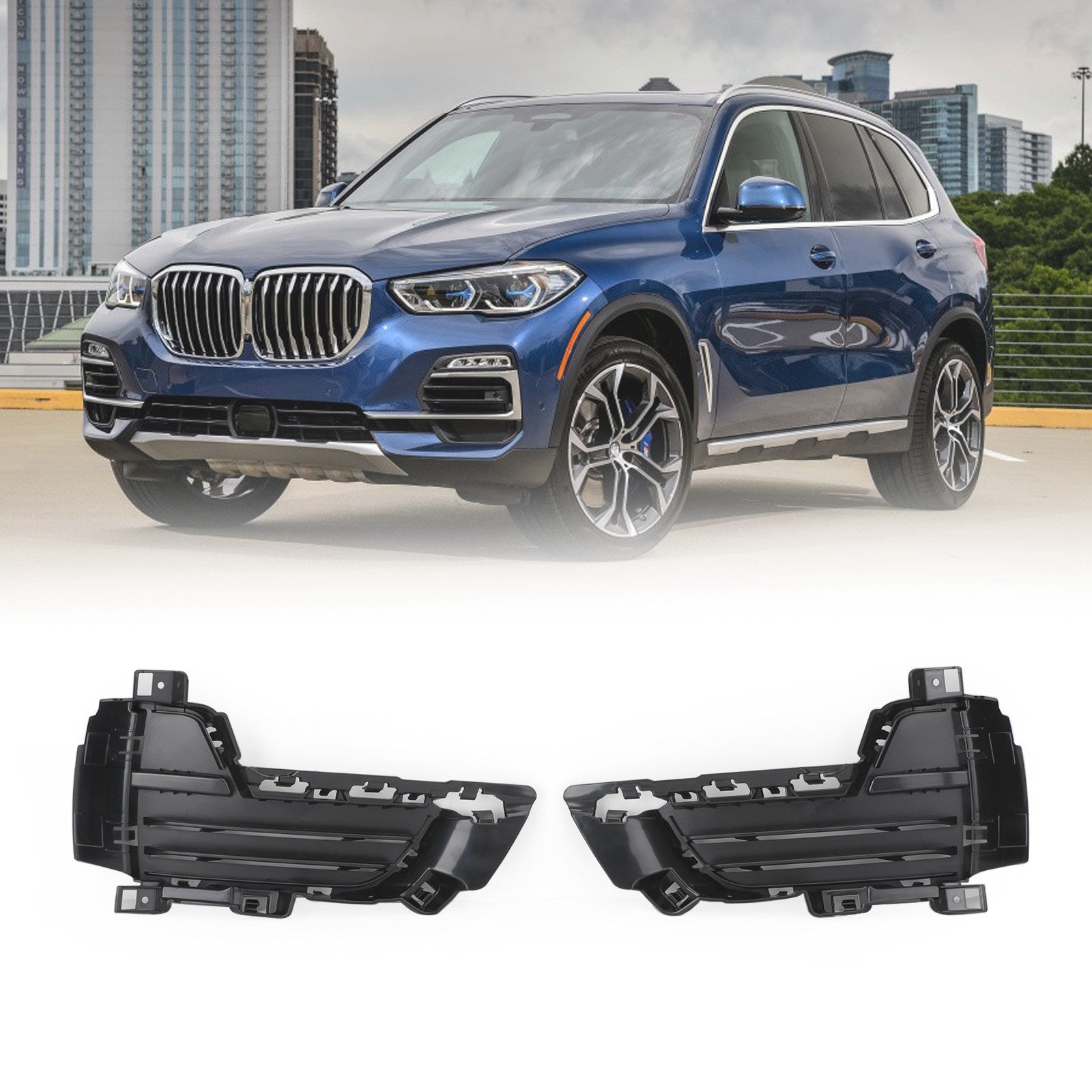 Front Bumper Lower Left & Right Mesh Grille Grill Fit 2014-2018 BMW X5 F15
