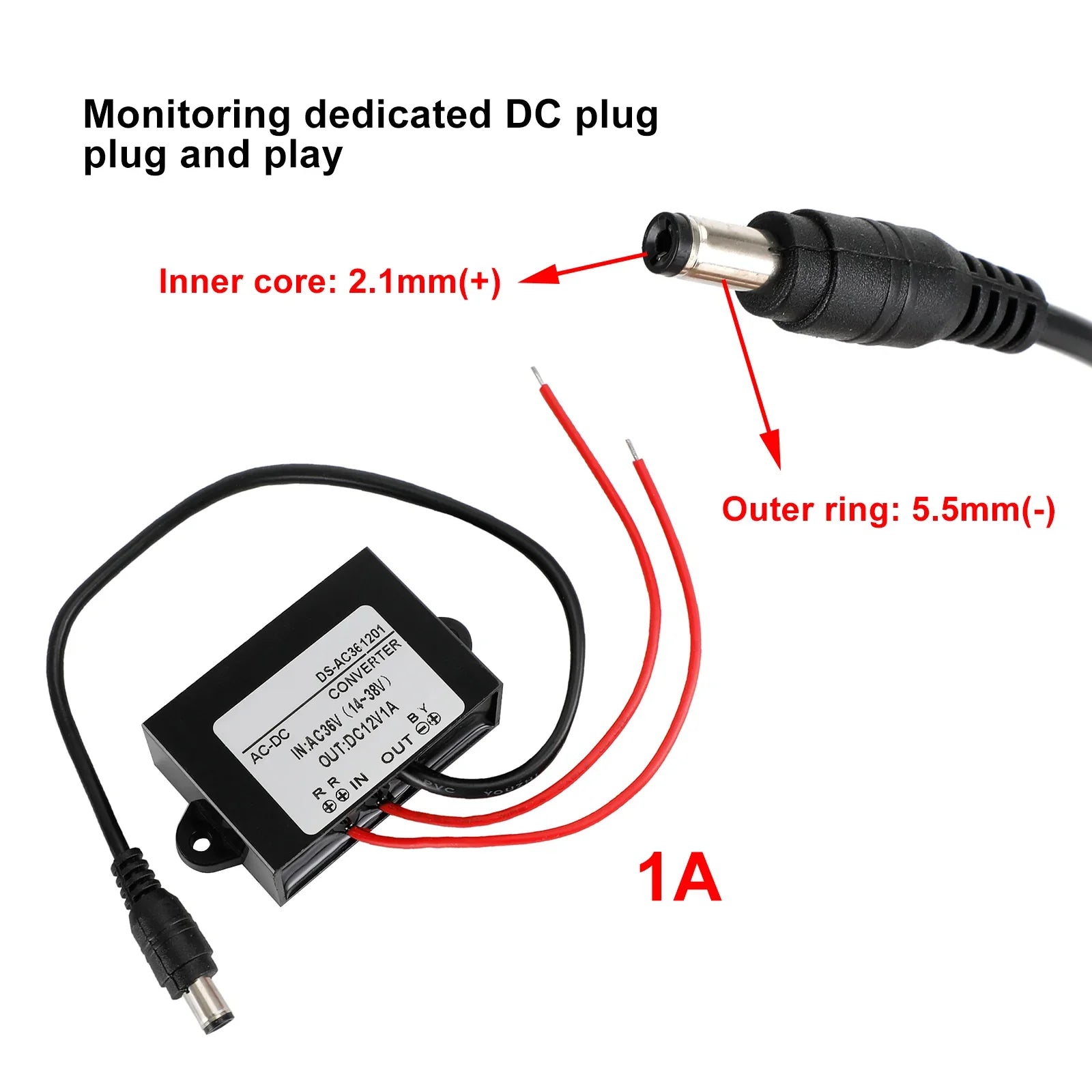 Convertisseur AC-DC étanche AC 36V Abaisseur au module d'alimentation DC12V