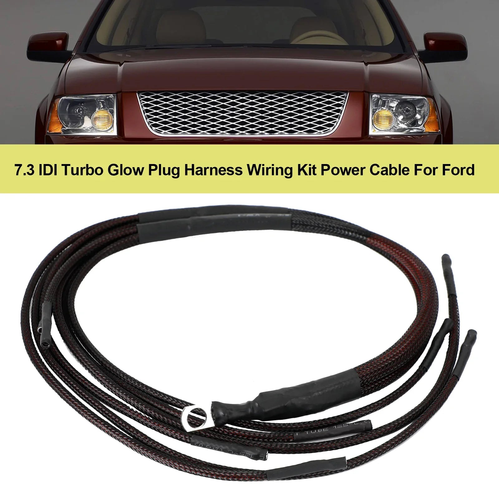 7.3 Generieke Ford IDI Turbo gloeibougiekabelboom, voedingskabel