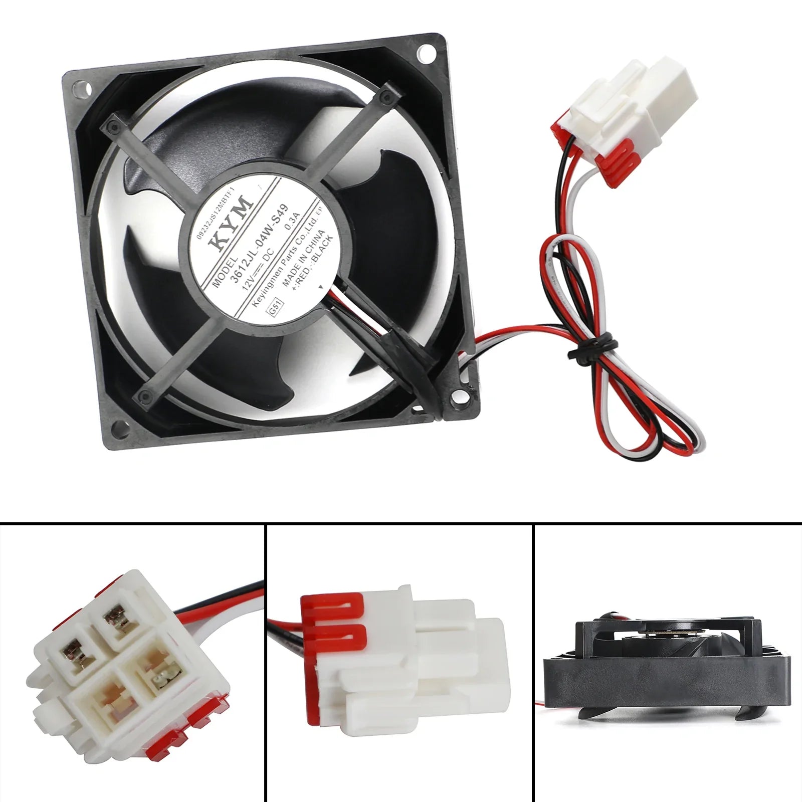 Assemblage de ventilateur de moteur rotatif de congélateur de réfrigérateur de DC12V 0.3A pour Samsung 3612JL-04W-S49