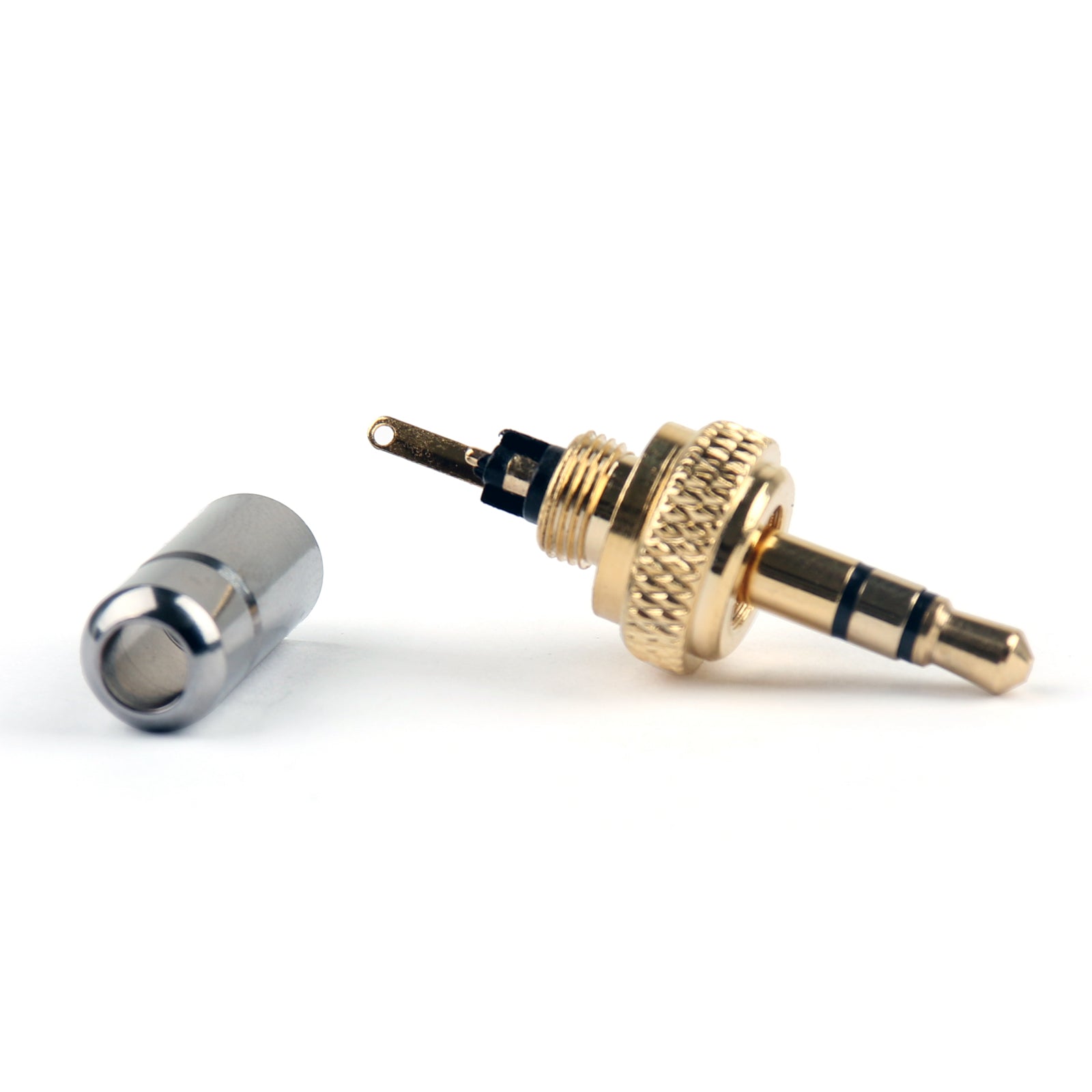 10x mini jack stereo da 3,7 mm con bloccaggio a vite placcato in oro da 3,5 mm per Sennheiser