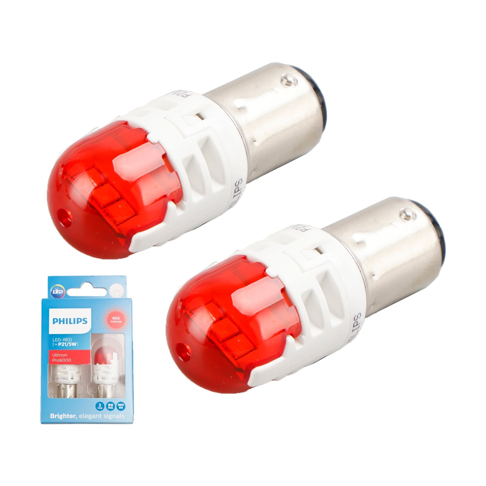 Pour Philips 11499RU60X2 Ultinon Pro6000 LED-ROUGE P21/5W Rouge intense 75/15lm