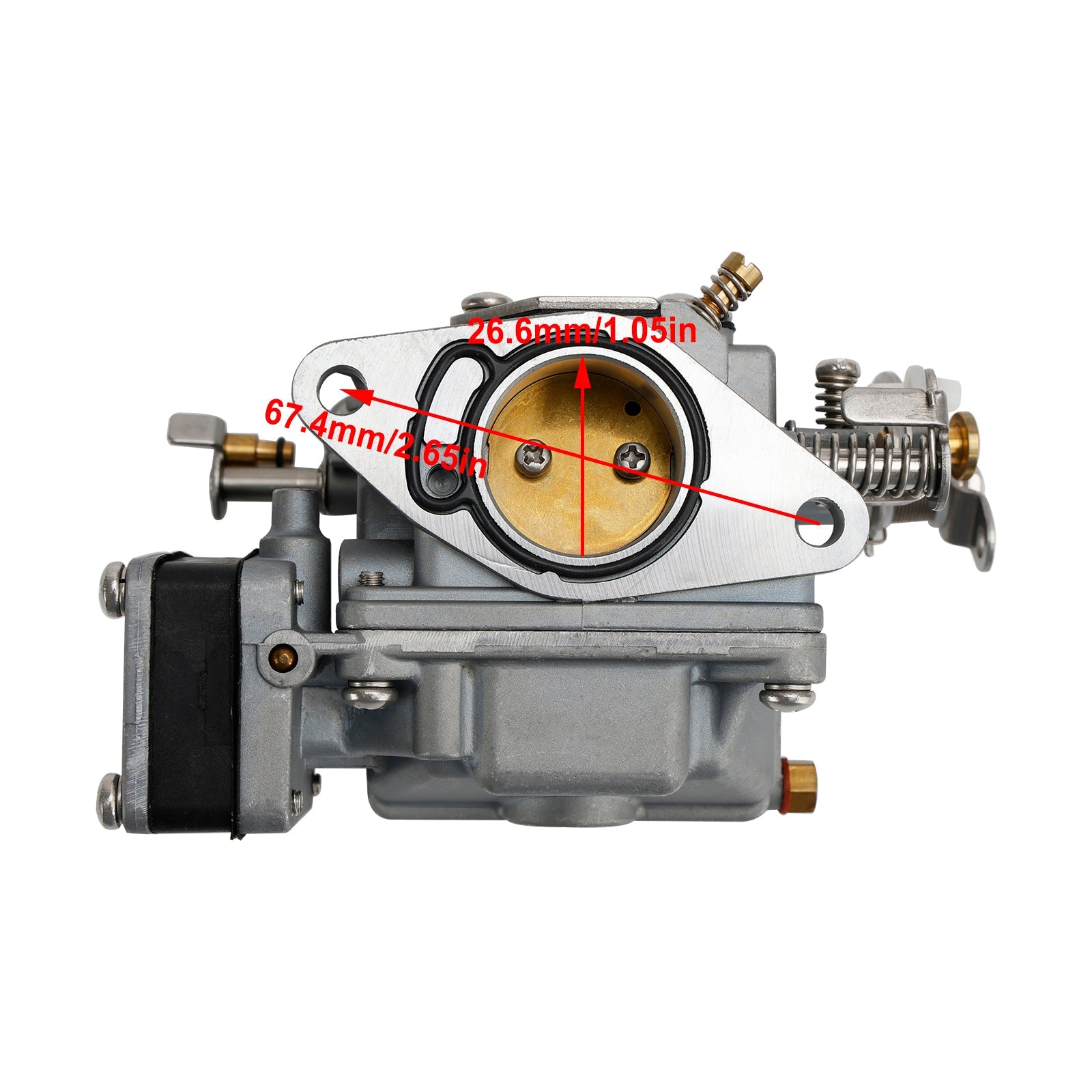Carburateur inférieur adapté pour hors-bord Yamaha 2 temps 20HP 25HP 6L2-14302-00