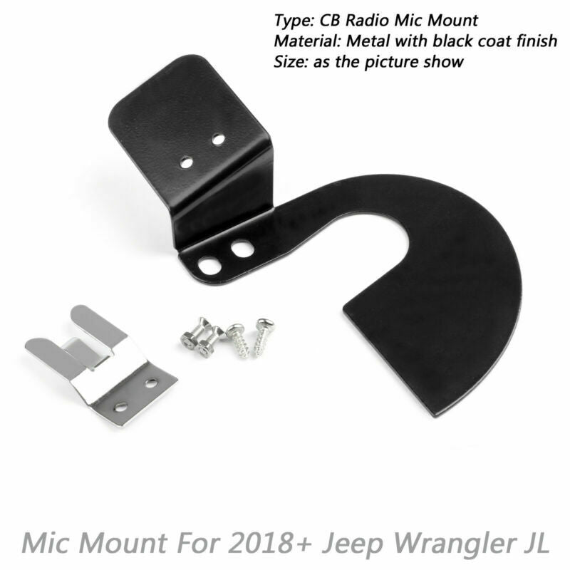 CB HAM GMRS Support de microphone Support de barre d'appui pour Wrangler JL 2018+ 75WXST Générique