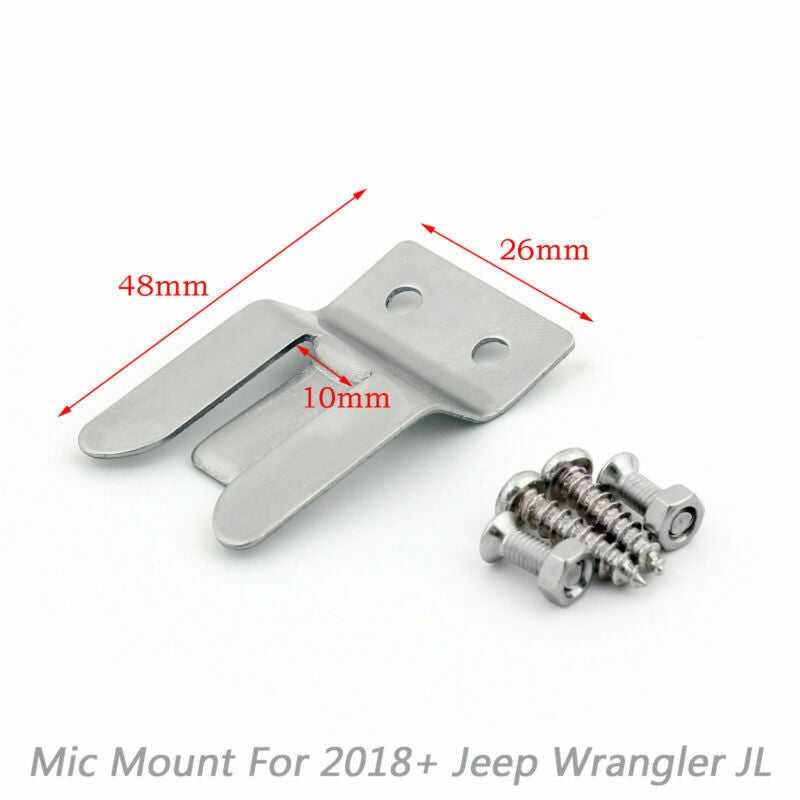 CB HAM GMRS Support de microphone Support de barre d'appui pour Wrangler JL 2018+ 75WXST Générique