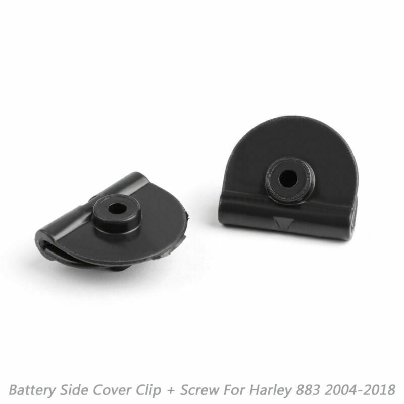 2004-2018 Harley Sportster XL883 XL1200 Clip de couvercle latéral de batterie + vis