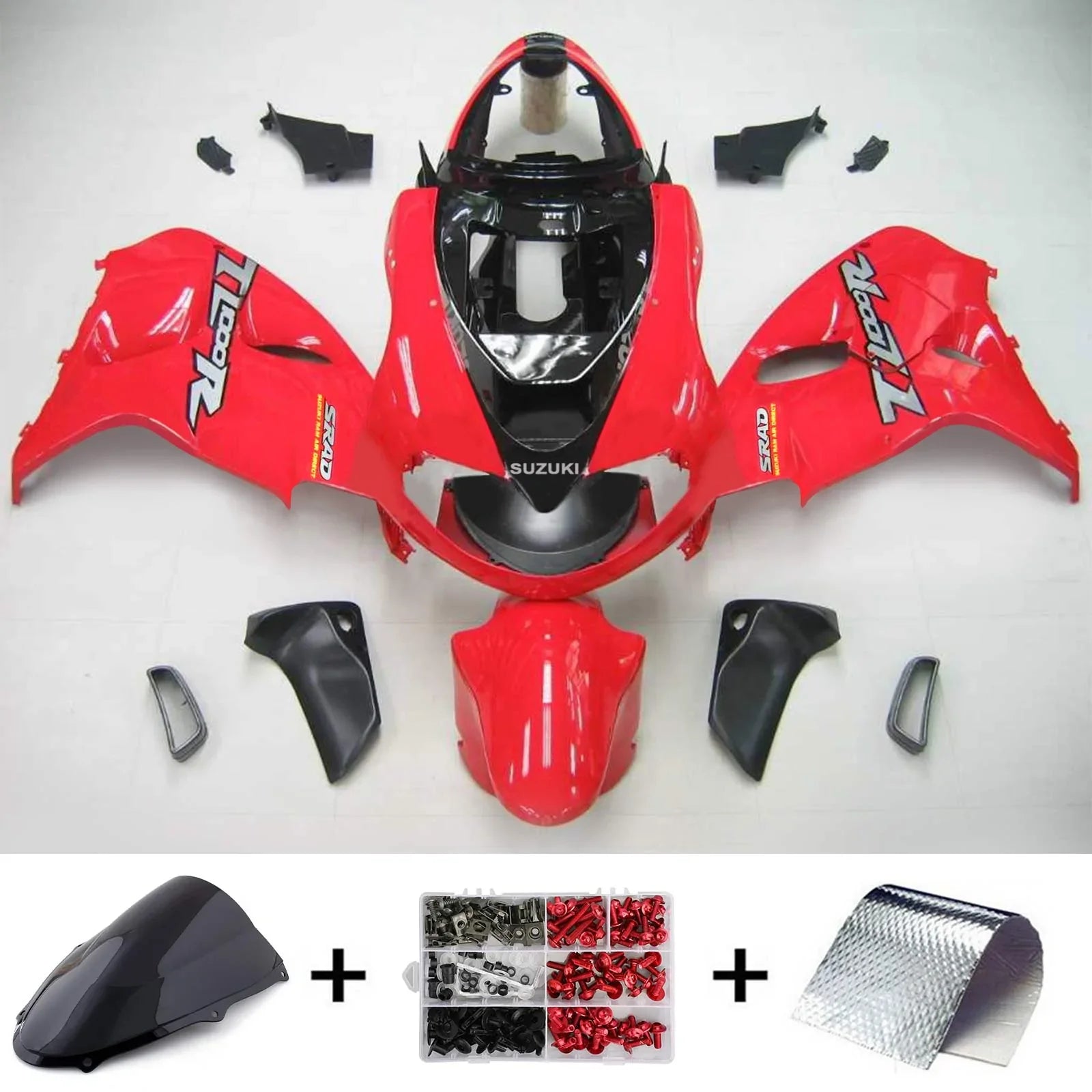 Amotopart Suzuki TL1000R 1998-2003 Kit Carénage Carrosserie Plastique ABS