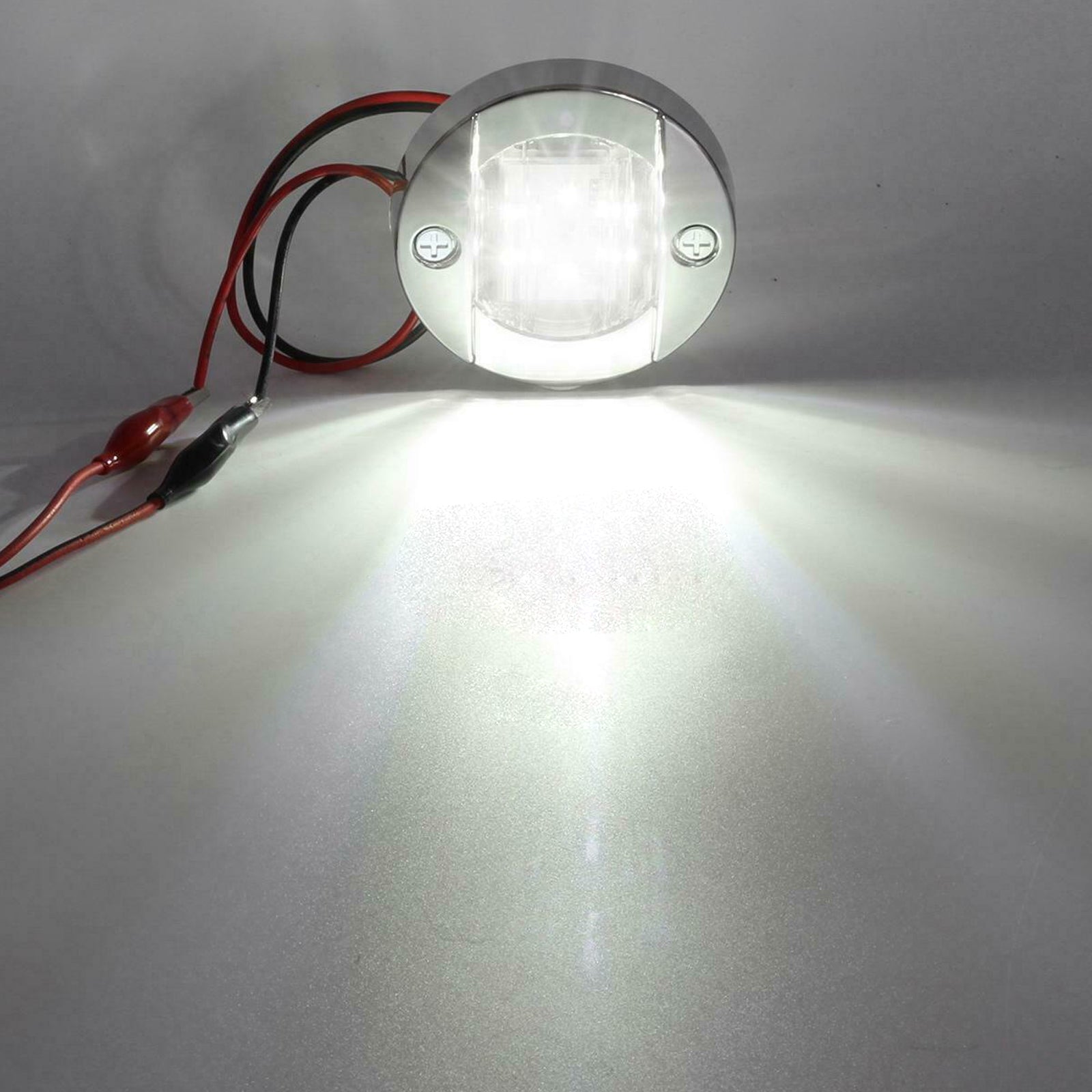 2pcs LED mornariška jahta jahta krom sidrno krmo svetlob