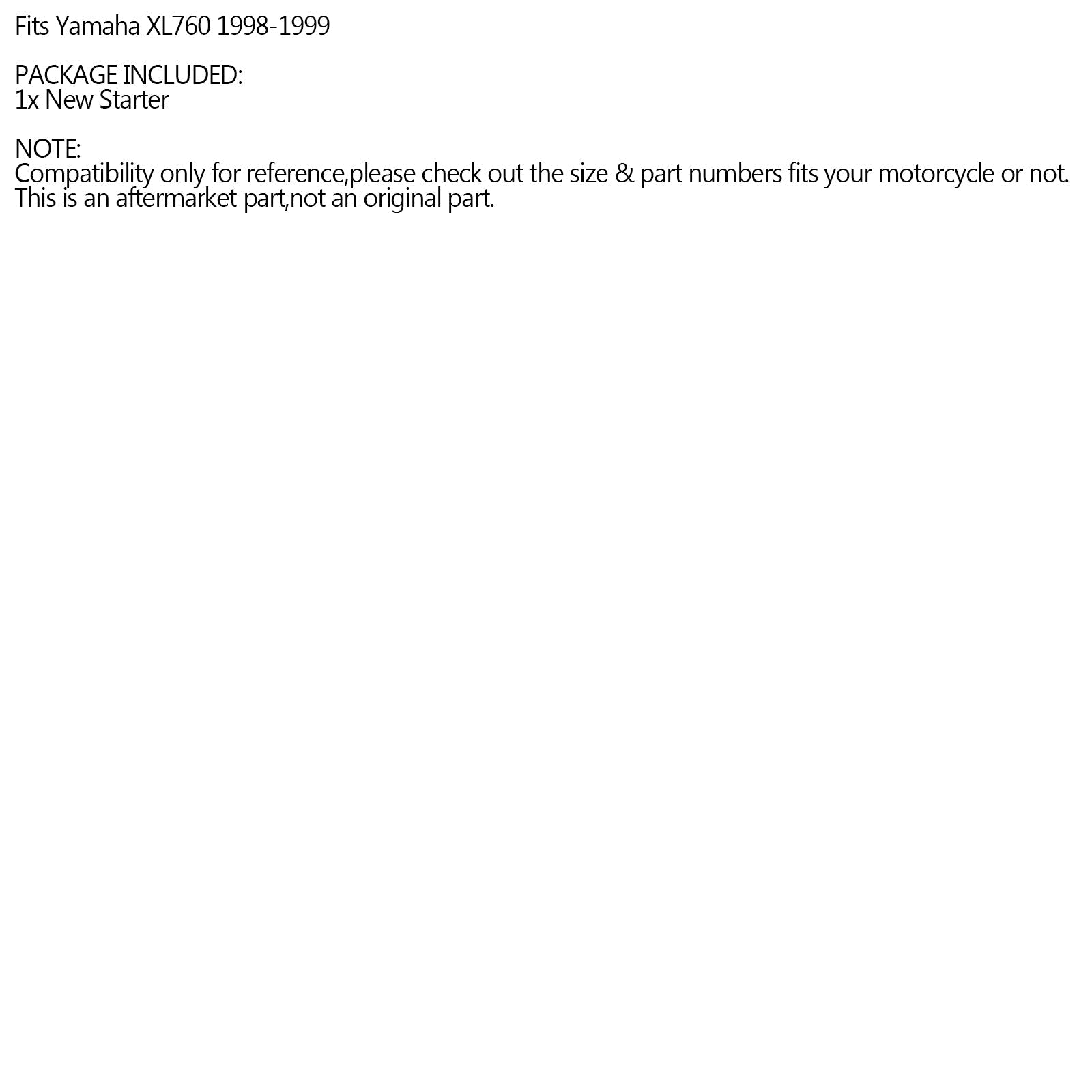 Starter za Yamaha Wave Blaster Venture 760 GP760 XL760 WB760 WVT760 96-00 generic