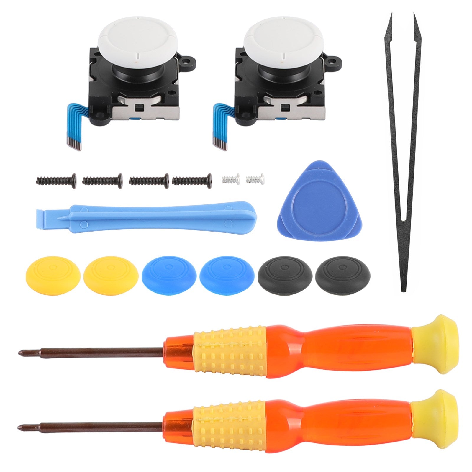 Kit de réparation 19 en 1 3D Analog Sensor Stick + Tool Fit pour Switch Lite Joystick