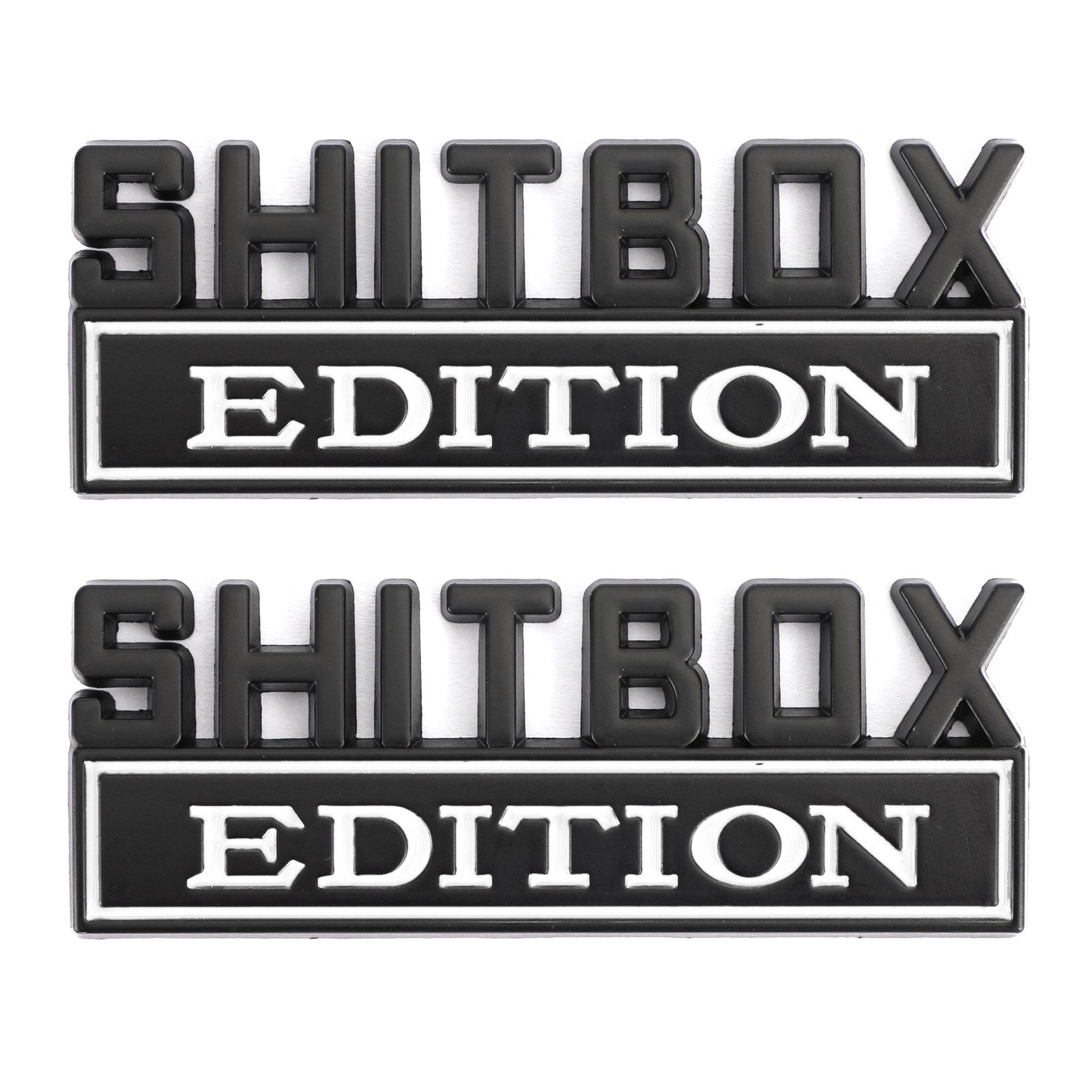 2pc Shitbox Edition Emblème Autocollant Badges Autocollants Pour Ford Chevr Voiture Camion #C Générique