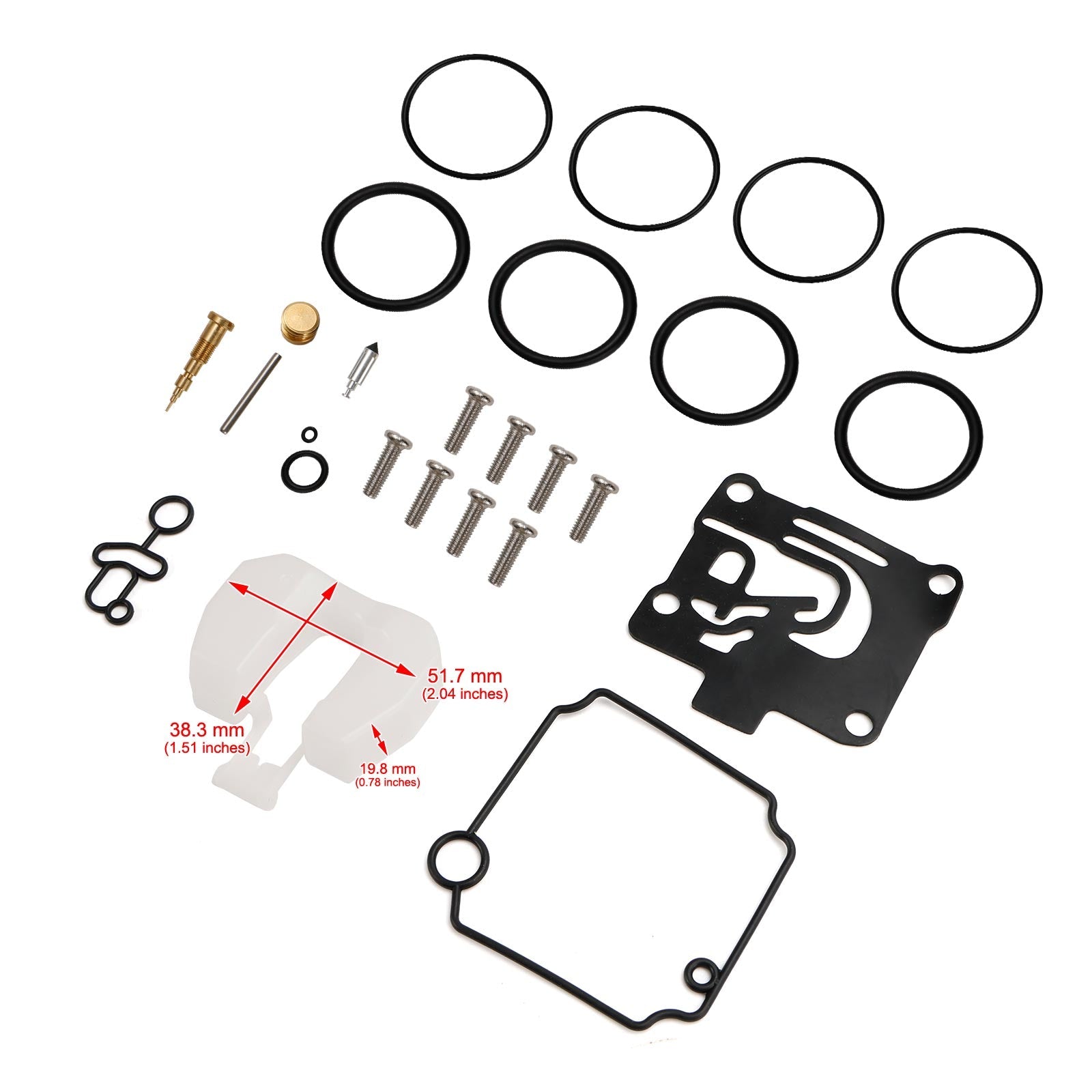 Kit de reconstrucción de carburador para Yamaha F50-T50hp de 4 tiempos 01-04 62Y-W0093-11-00