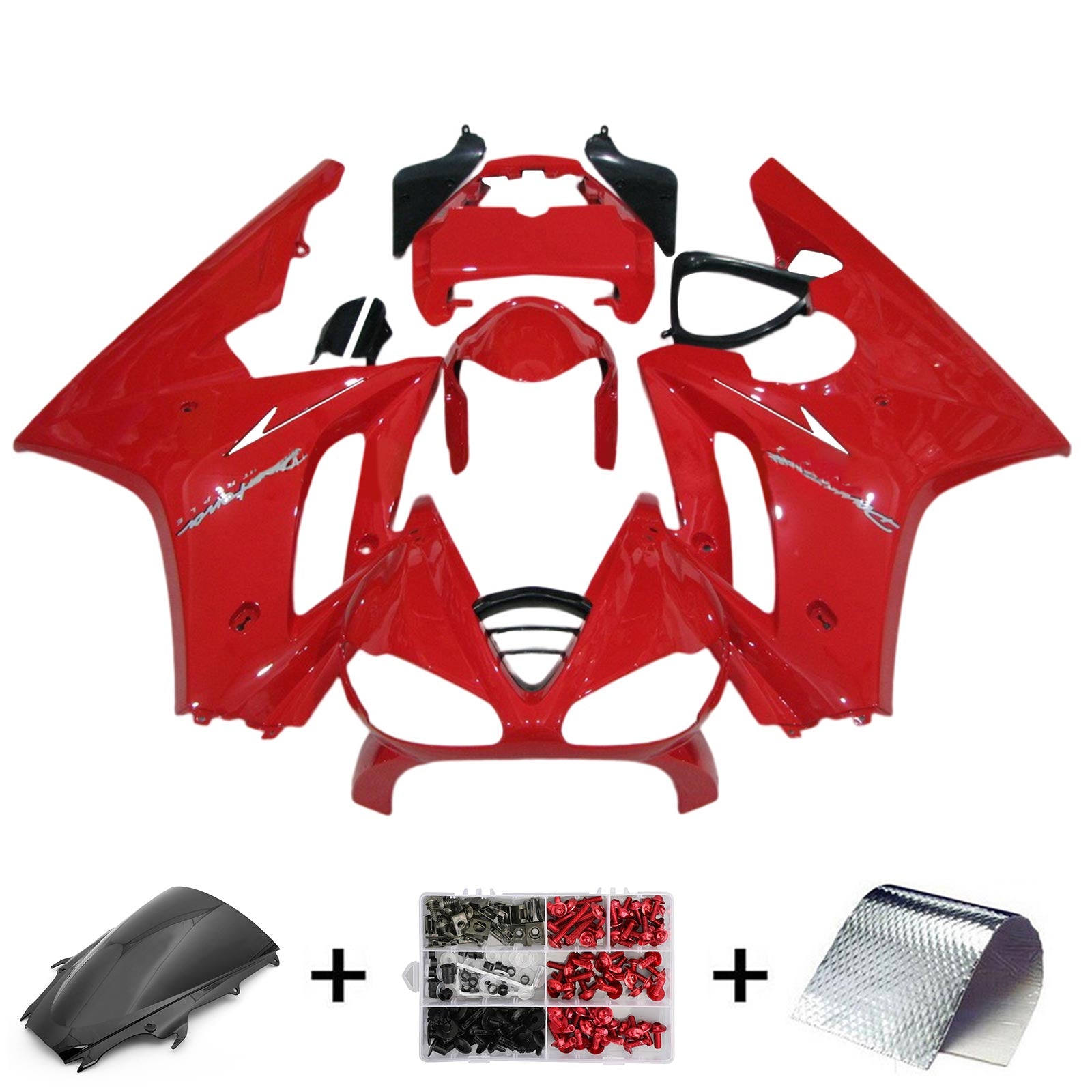 Amotopart Triumph Daytona 675 2009-2012 Kit carena carrozzeria in plastica ABS