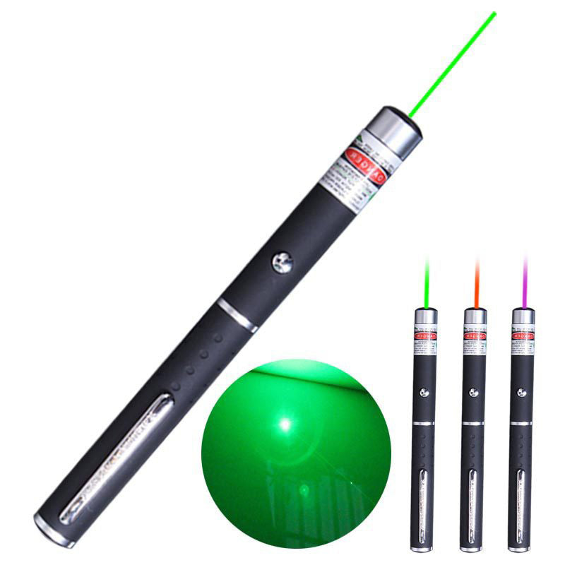 1mw 3PCS Pointeur Laser Stylo Rouge + Vert + Bleu / Violet Pointeur Laser Faisceau Visible