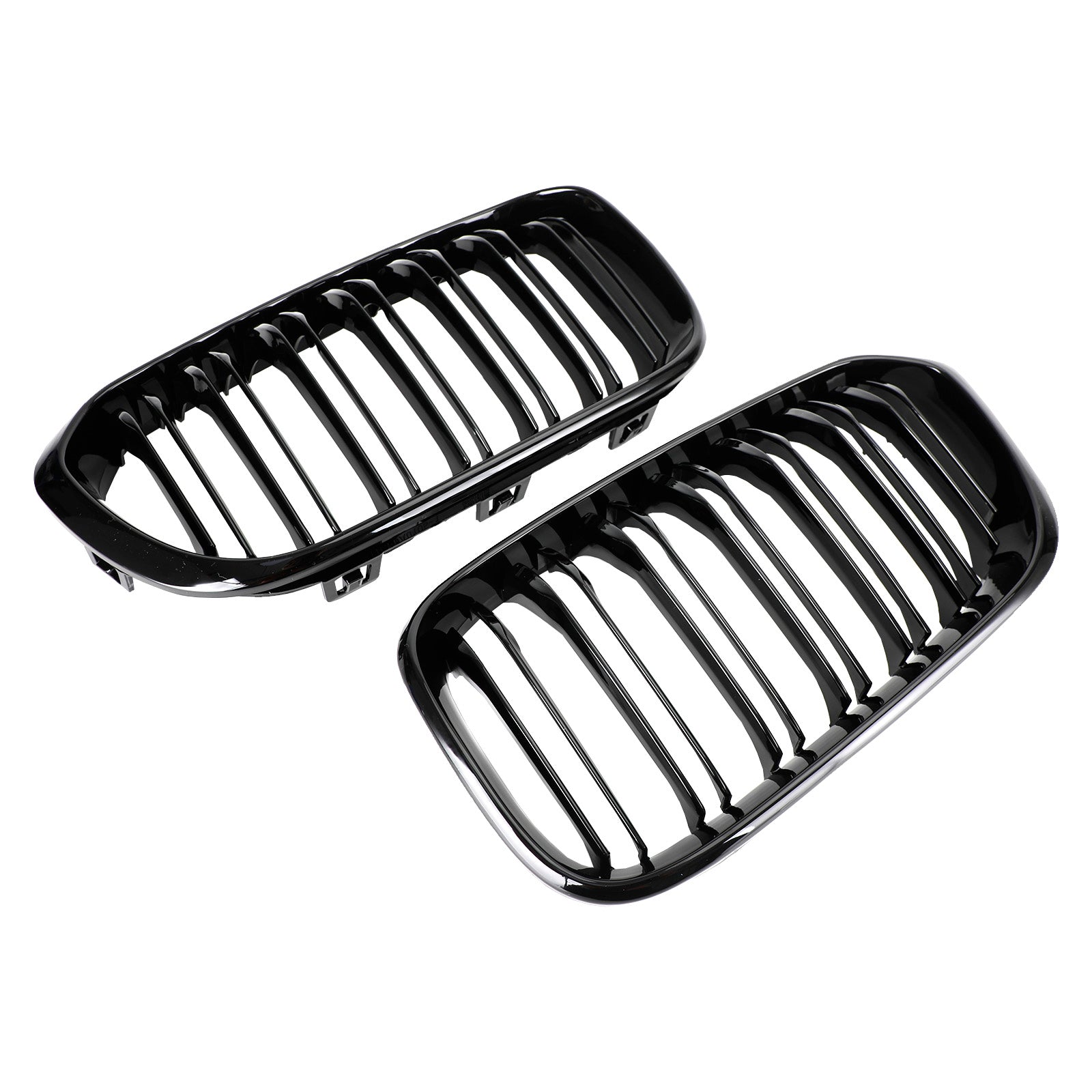 Grille de calandre Double Rein Avant BMW Série 1 F20 F21 2015-2017 Noir Brillant