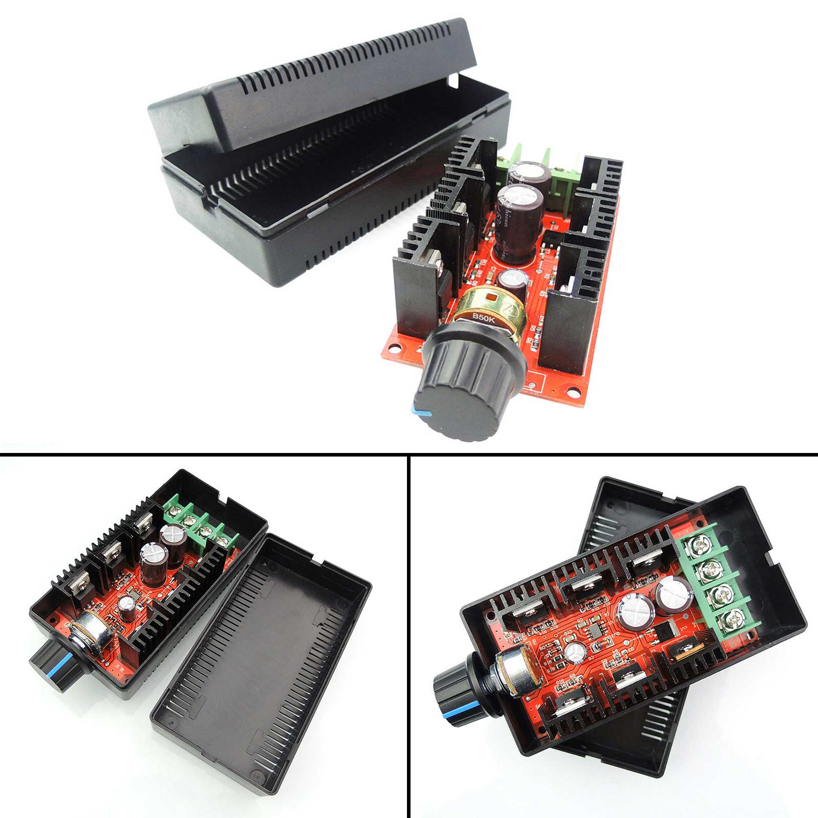 12V 24V 48V 2000W 10-50V 40A Contrôle de vitesse du moteur à brosse CC PWM HHO RC Controller