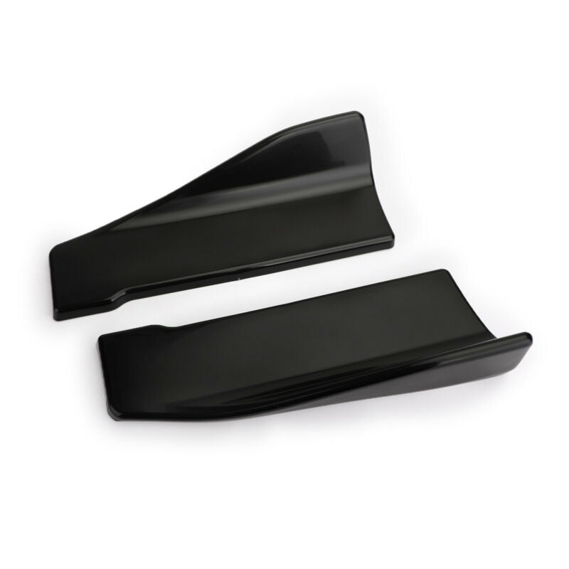 2pcs 35cm Jupe Spoiler Arrière Lip Extension Rocker Splitters Winglet Wings Noir Générique