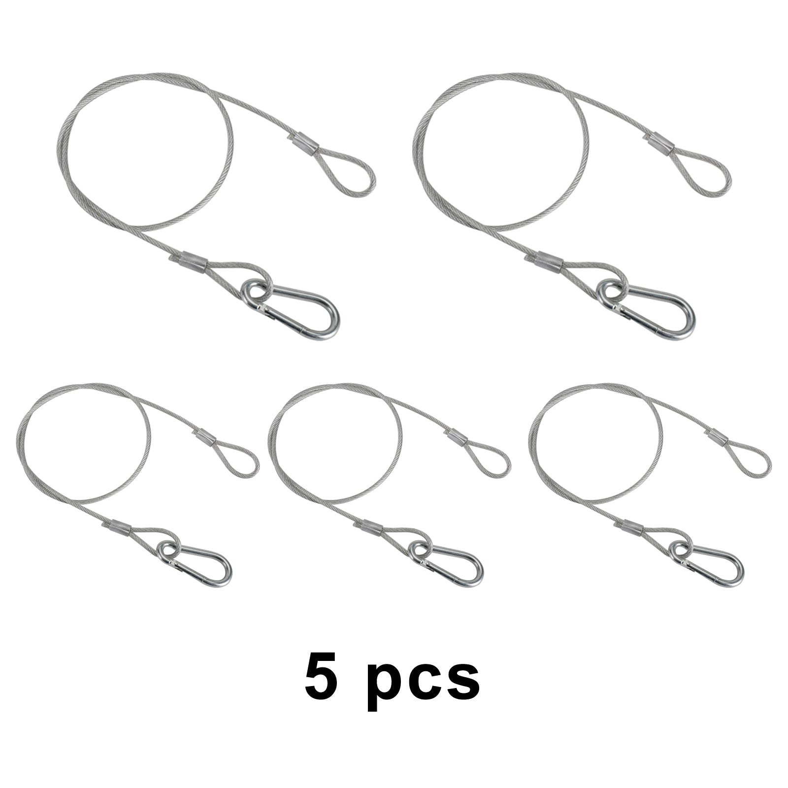 1/5/10 pièces 26.4 "câble de sécurité de sécurité en fil d'acier pour la lumière de Par de pince de lumière d'étape