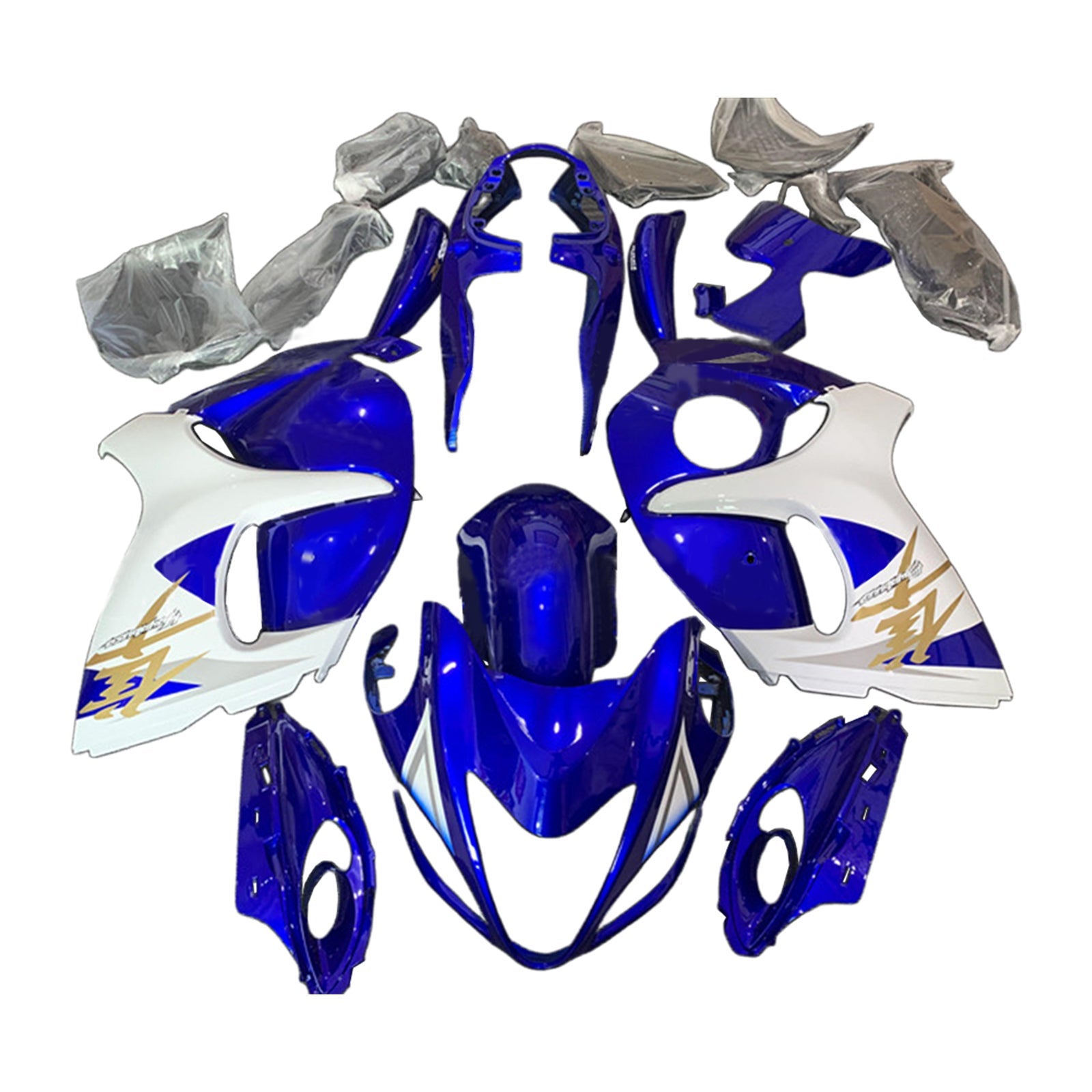 Amotopart Suzuki Hayabusa GSX1300R 2008-2020 Kit de carénage carrosserie plastique ABS