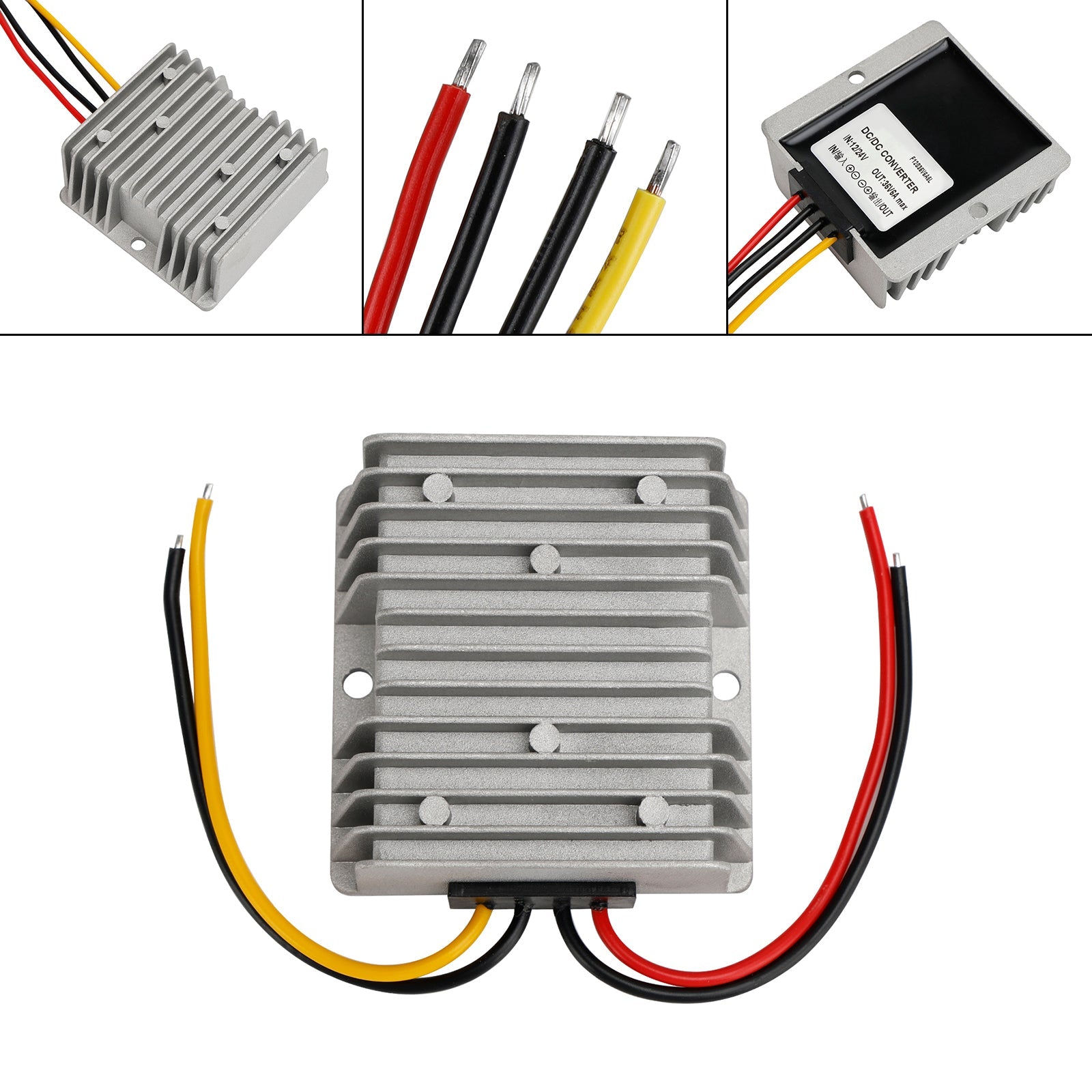 Regulador convertidor de fuente de alimentación de coche resistente al agua DC-DC 12/24V-36V 6A 216W