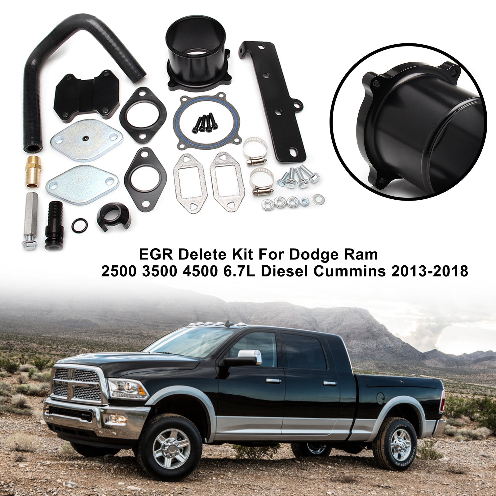 2013-2018 Dodge Ram 2500 3500 4500 5500 6.7L Diesel Cummins EGR Kit de suppression