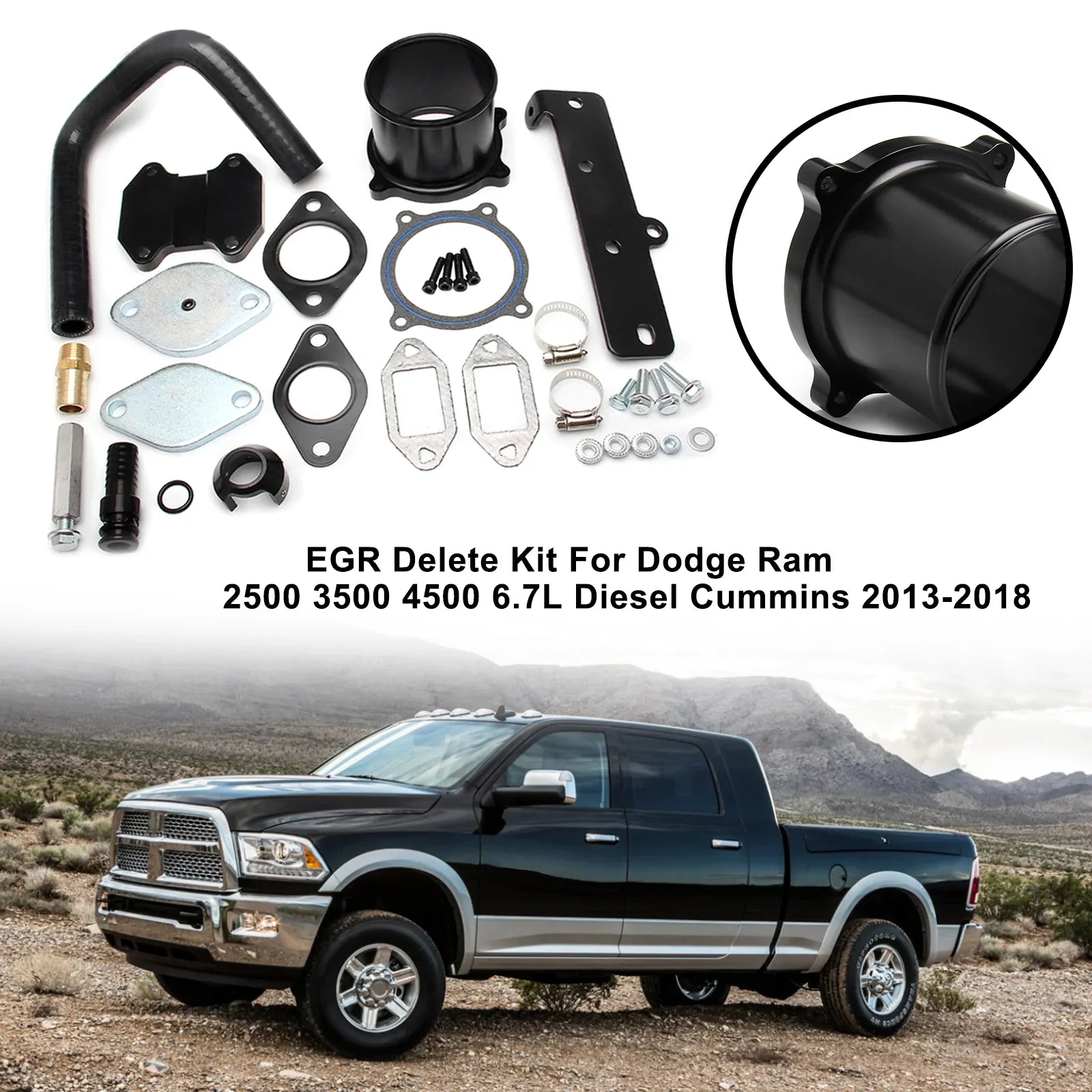 Dodge Ram 2013-2018 2500 3500 4500 6.7L Diesel Cummins EGR Kit di rimozione generico