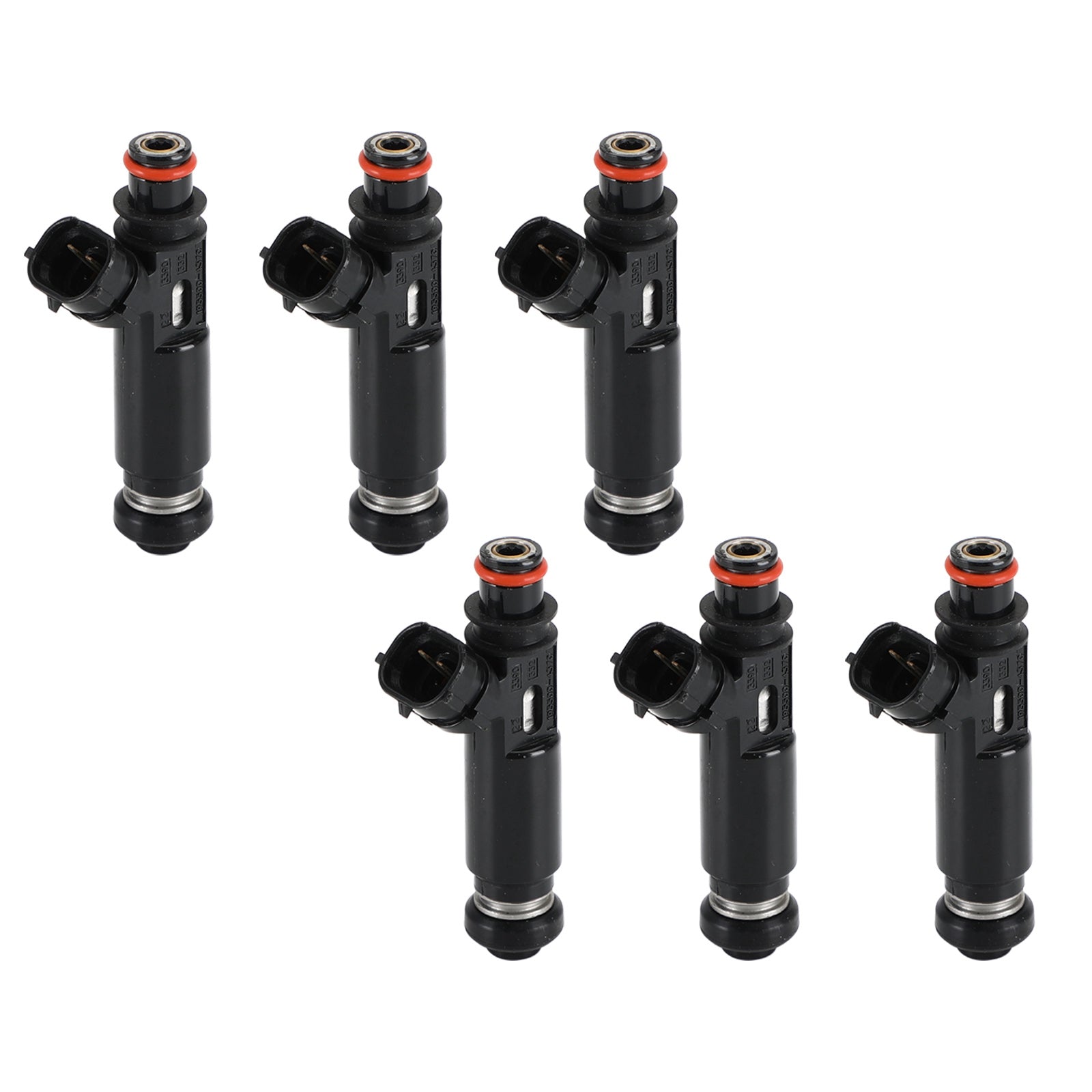 Lot de 6 injecteurs de carburant 195500-4370 pour Mitsubishi Montero Pajero 3,8 L V6 2003-2006 générique