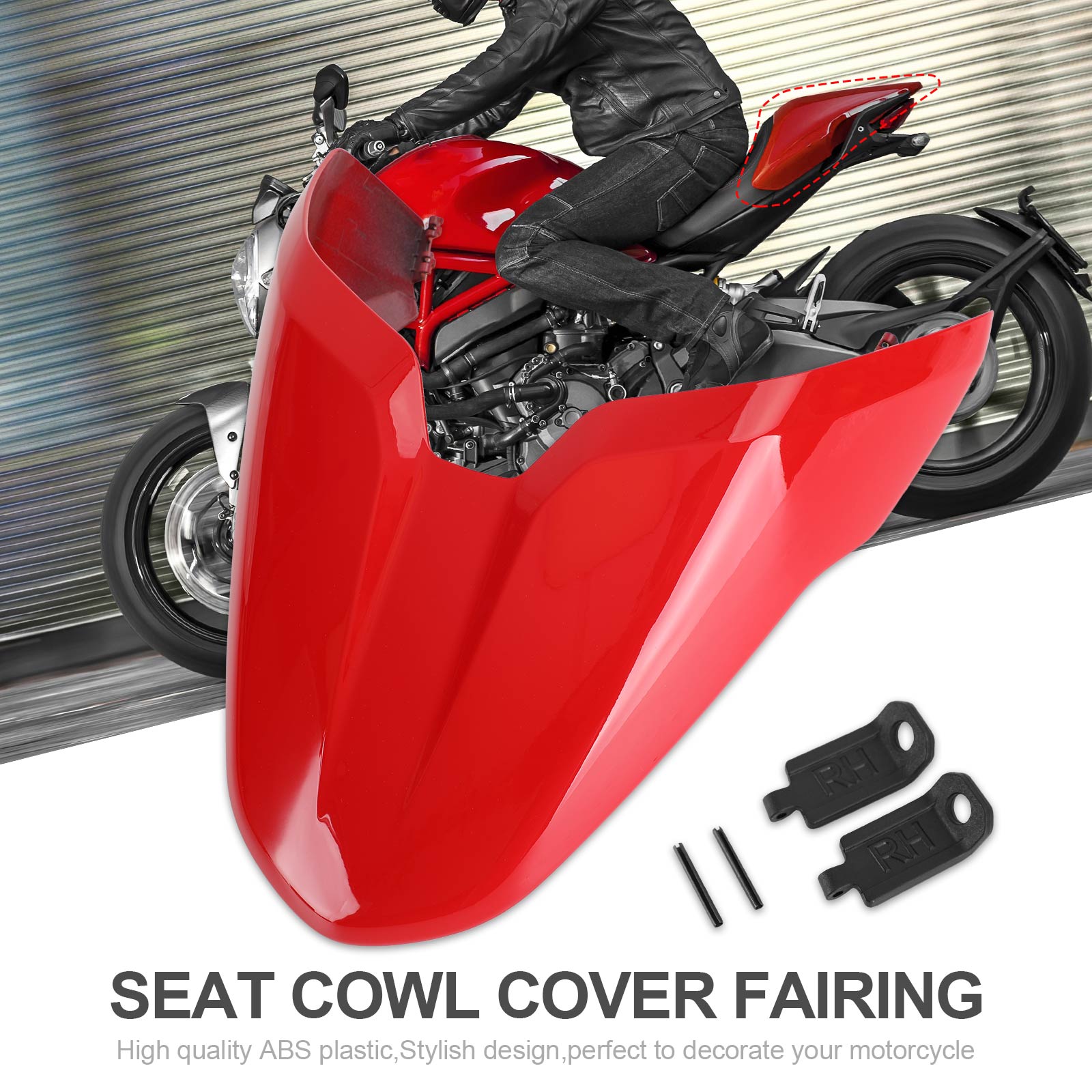 Matkustajan/matkustajan istuimen messut Ducati Monsterille 797 821 1200 Generic