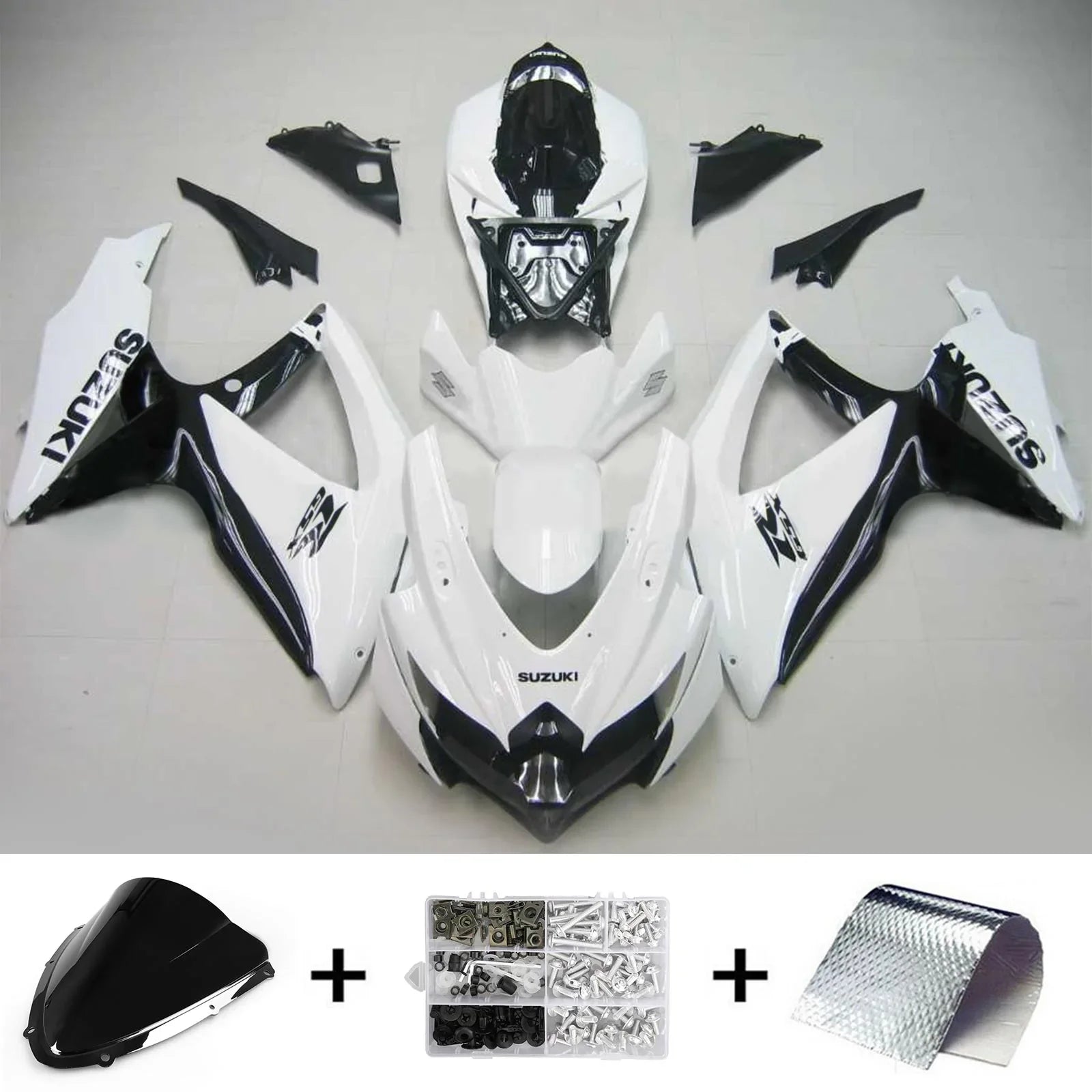 Amotopart Suzuki GSXR 600/750 2008-2010 Kit carenatura plastica ABS K8