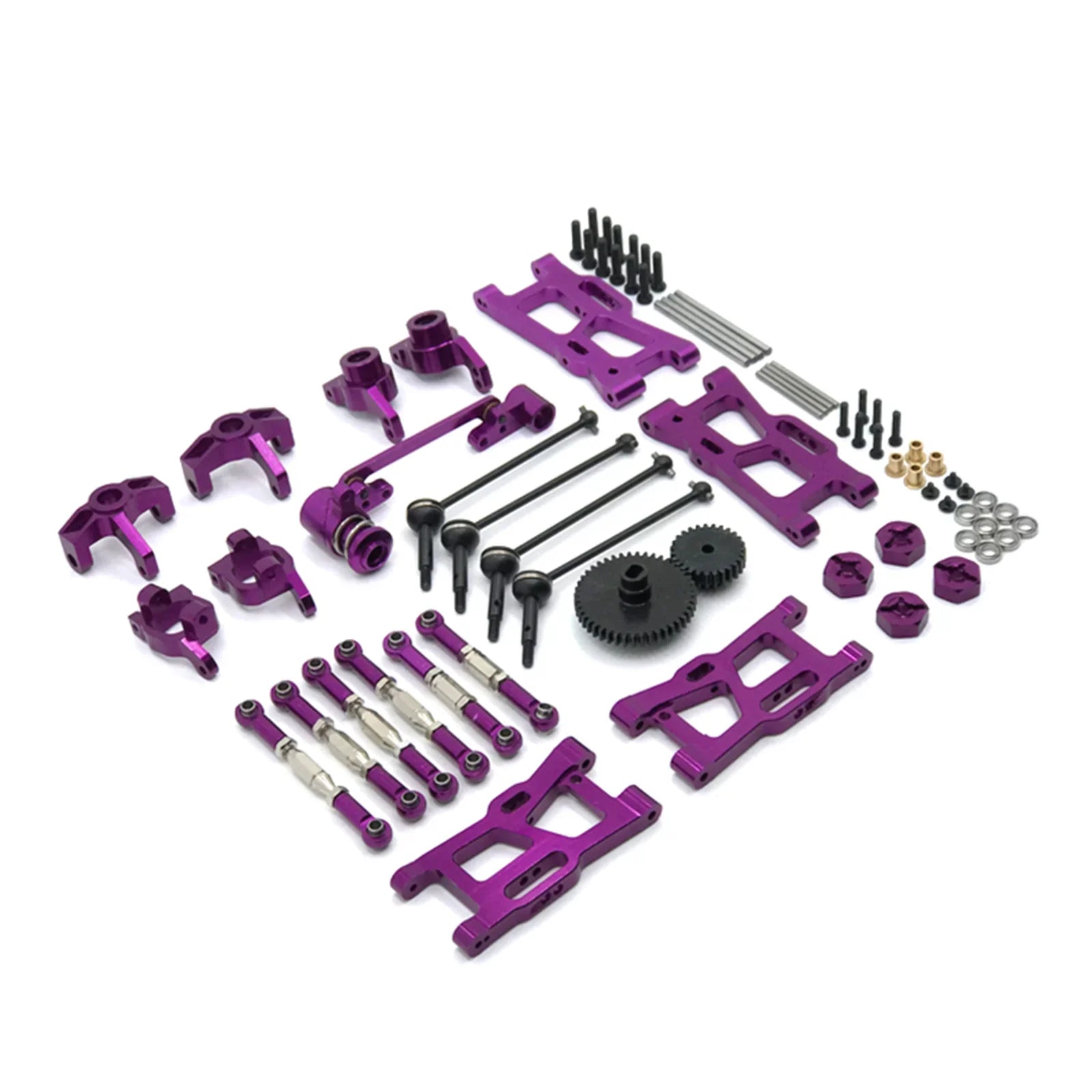 Kit di aggiornamento in metallo 1/12 1/14 RC per Wltoys 144001 144002 124016 124017 124018