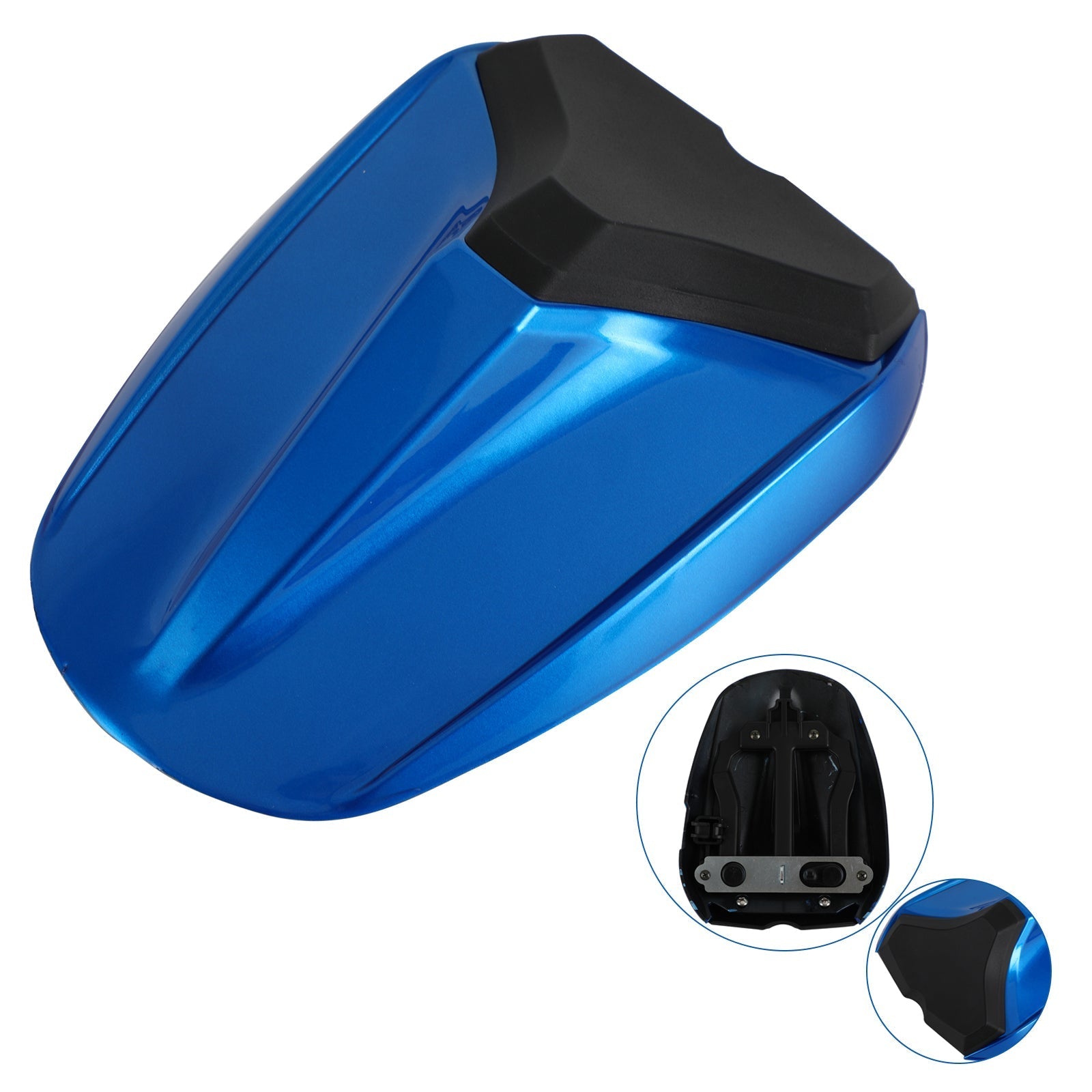 Cubierta de carenado de asiento trasero de motocicleta compatible con SUZUKI GSX-S 750 2017-2021 azul
