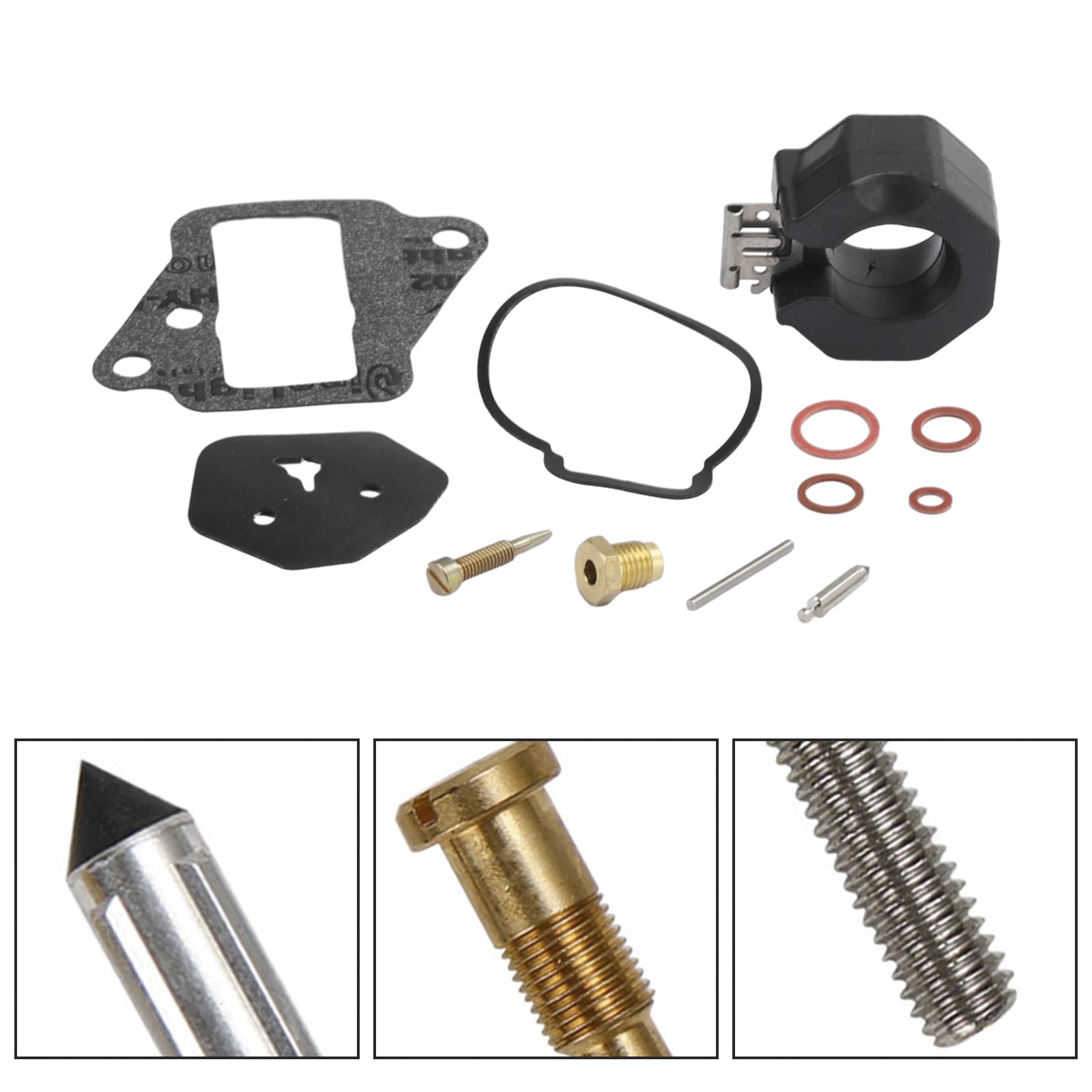 Kit de reconstrucción de carburador para Yamaha 9.9HP 1986-1995 15HP 1984-1992 6E7-W0093