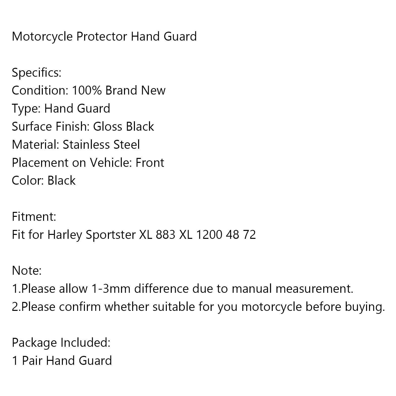 Housse de protection pour protège-mains de moto pour Sportster XL 883 XL 1200 48 72 générique