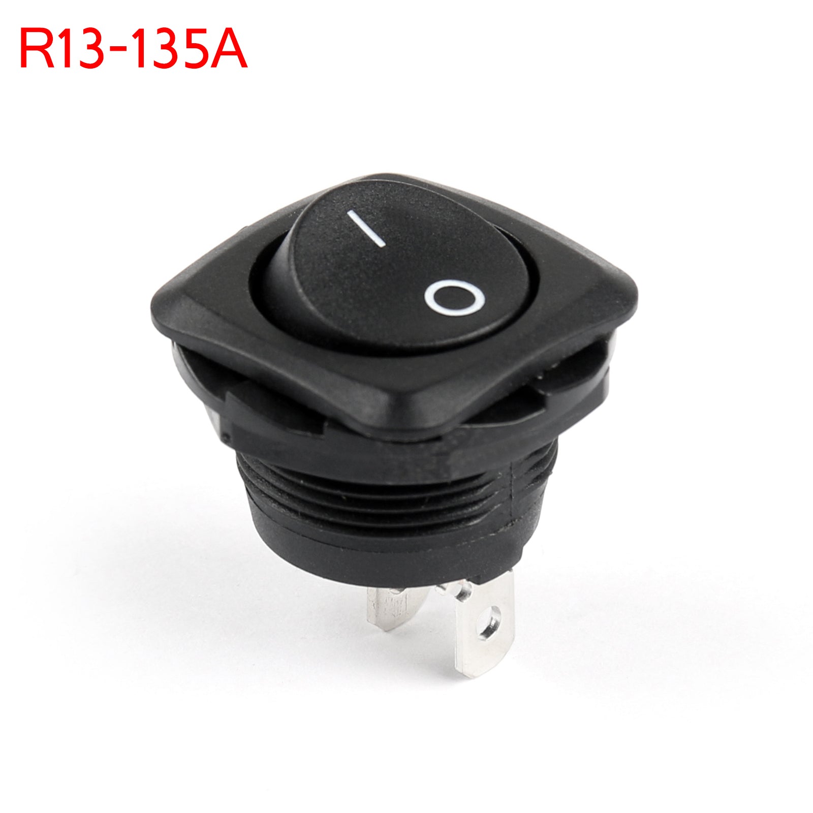 Interrupteur à bascule pour bateau rond R13-135A SPST 2Pin ON-OFF 10A/250VAC 16A/125VAC