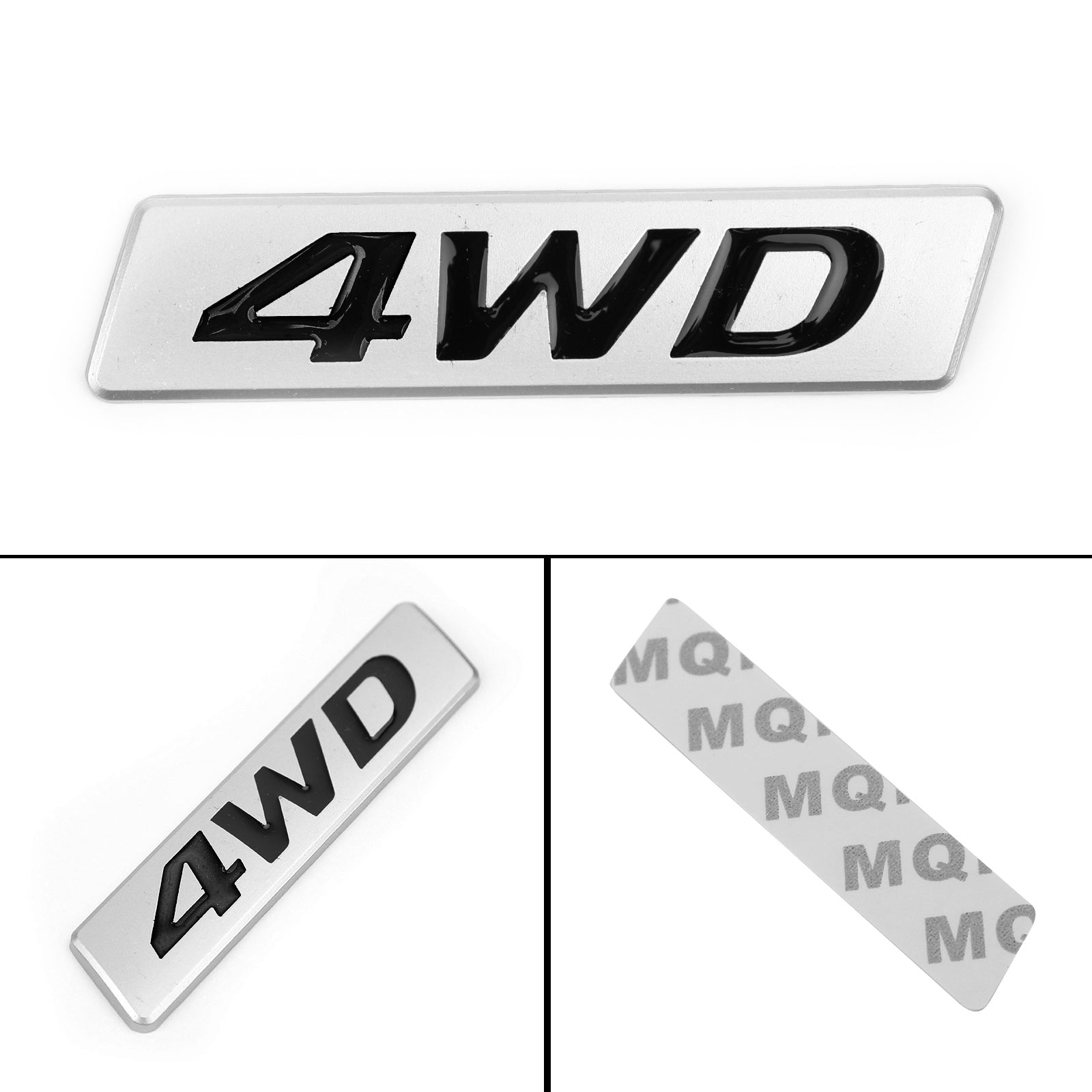 New Metal 4WD Emblem Car Fender Trunk Portellone Distintivo Decalcomanie Adesivo 4WD 4X4 SUV Generico